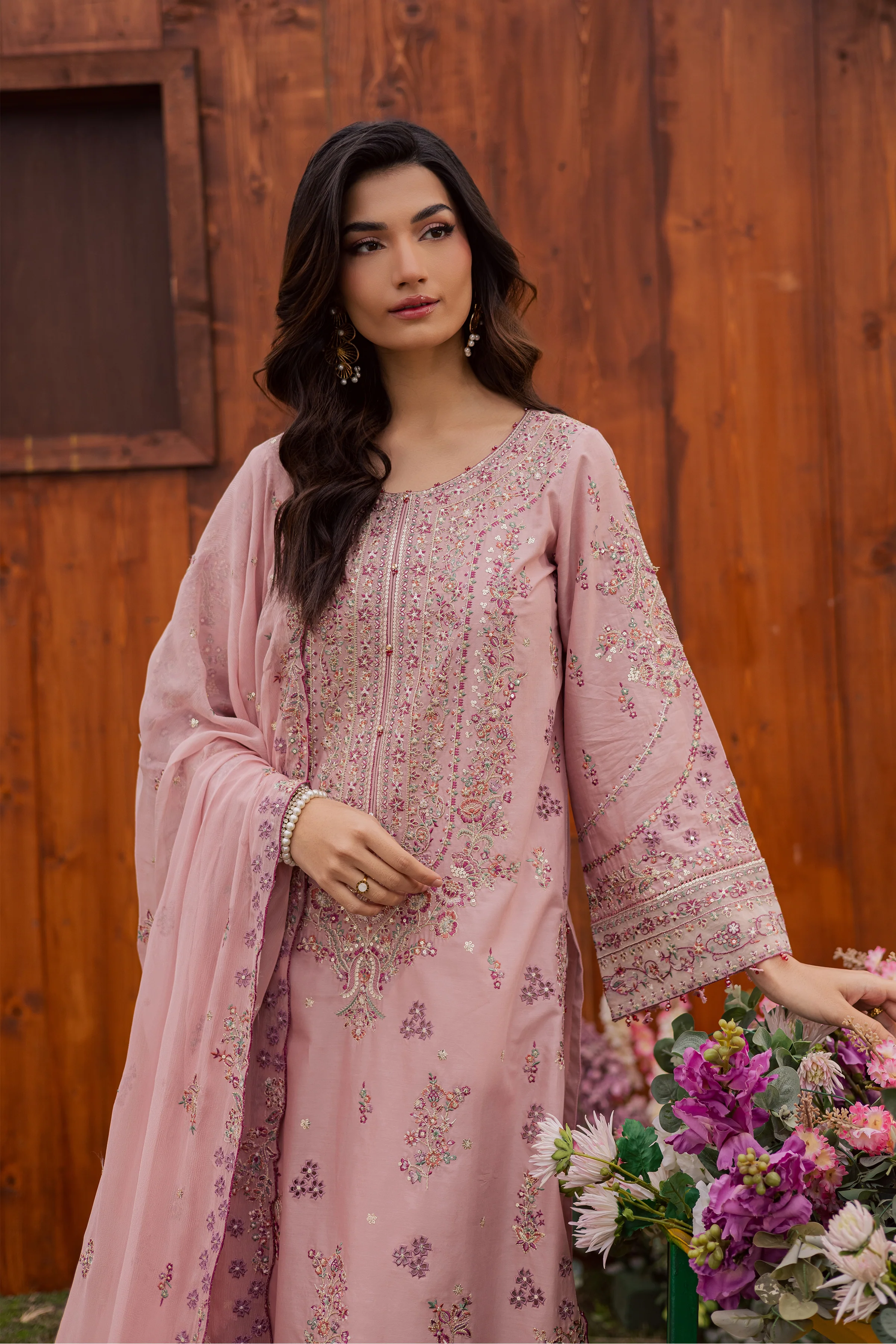 Toska 3Pc - Festive Embroidered Lawn - Image 2