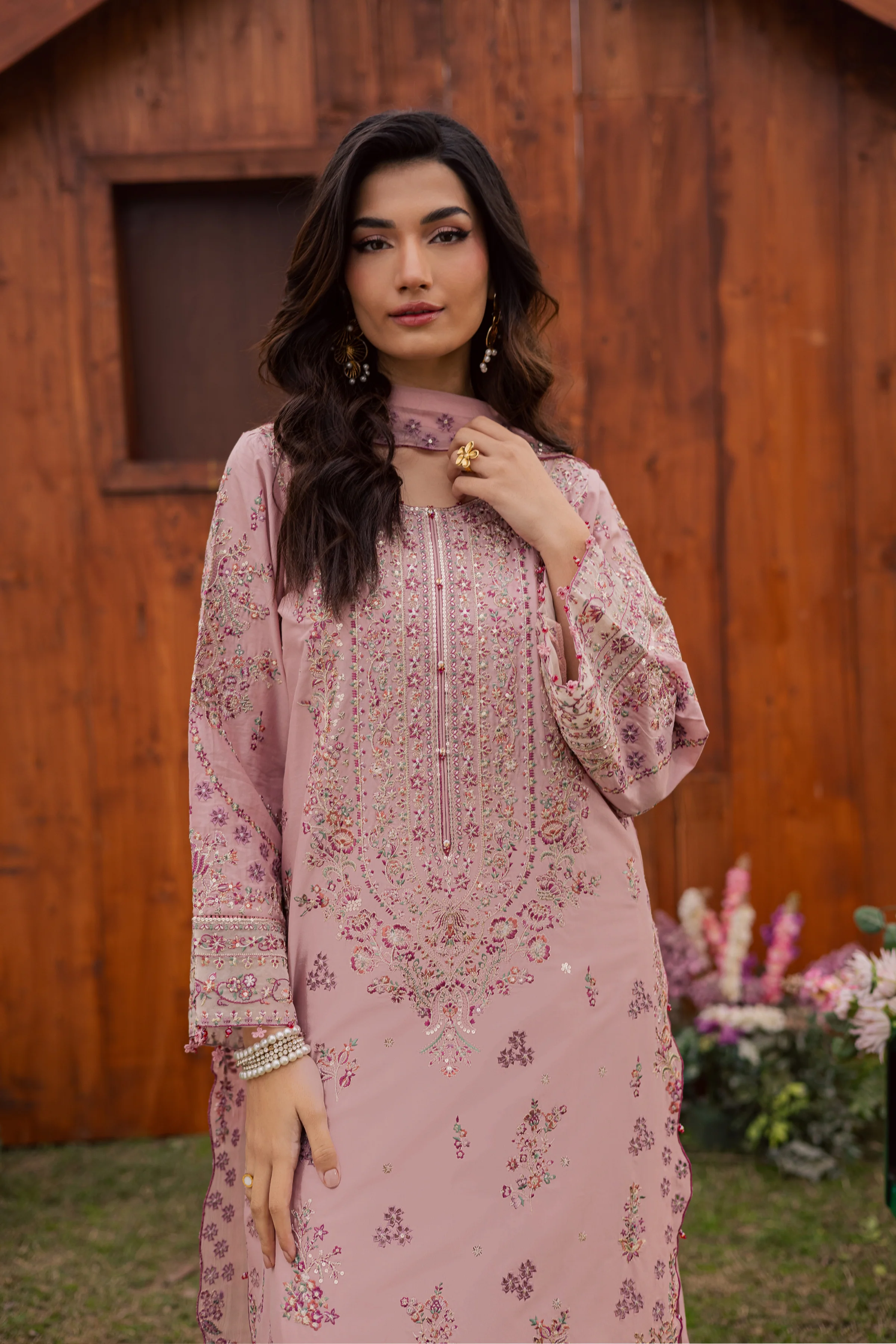 Toska 3Pc - Festive Embroidered Lawn - Image 6
