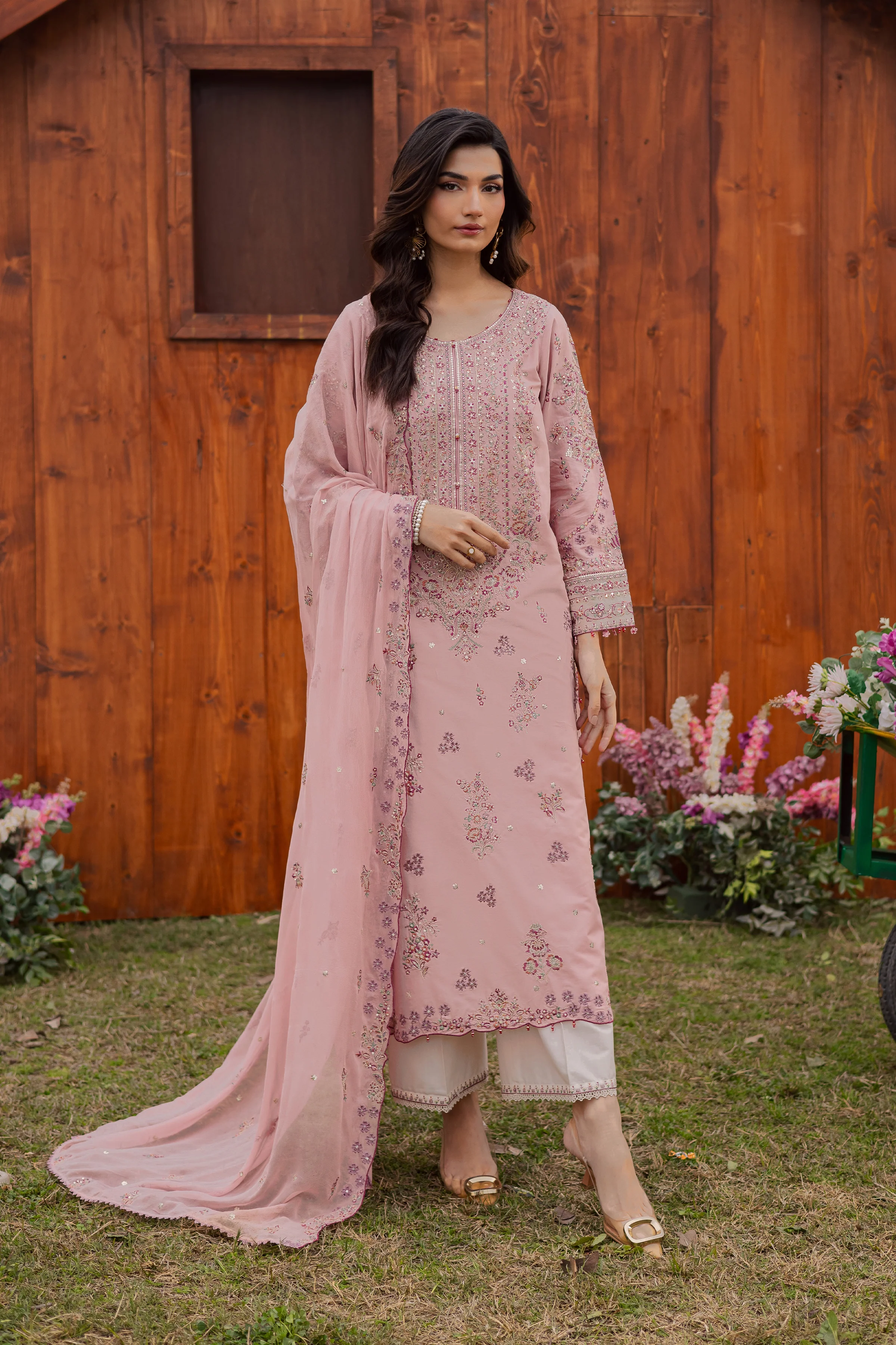 Toska 3Pc - Festive Embroidered Lawn - Image 7
