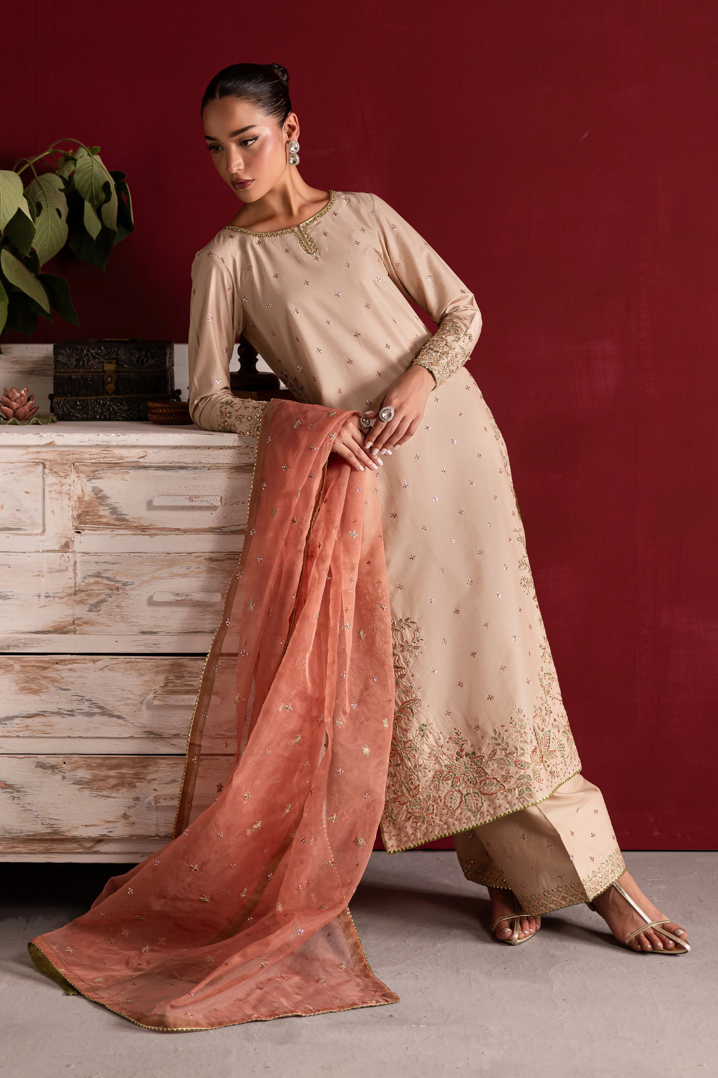 Twila 3Pc- Festive Luxe Pret - Image 4