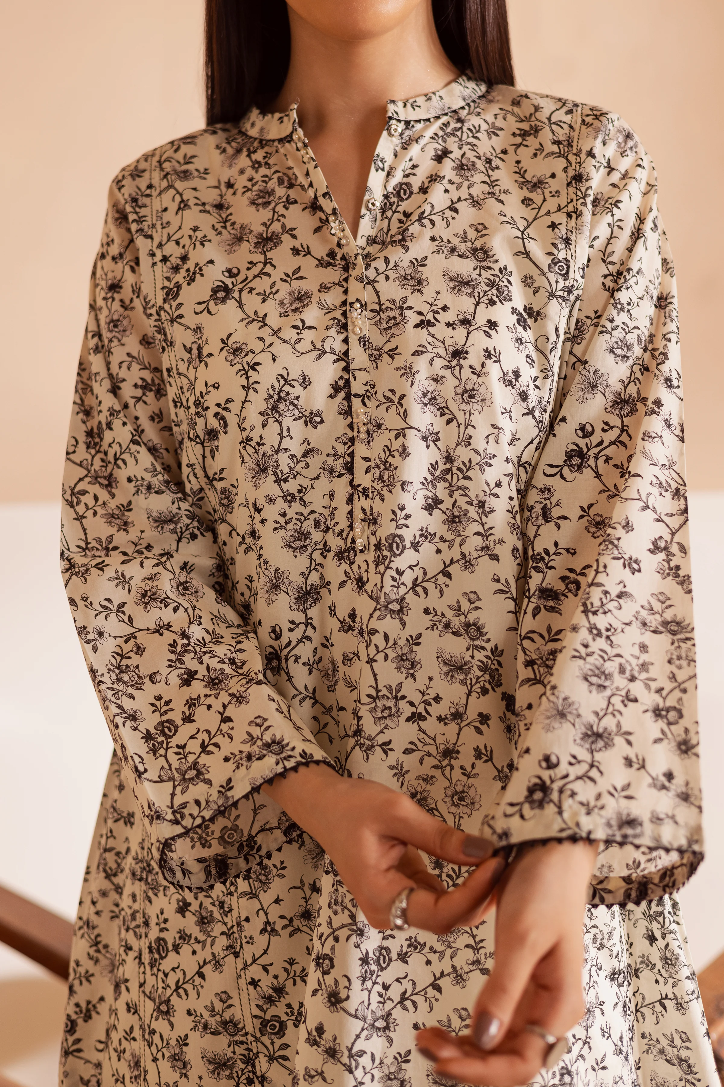Umi 2Pc - Printed Lawn Dress - Image 6