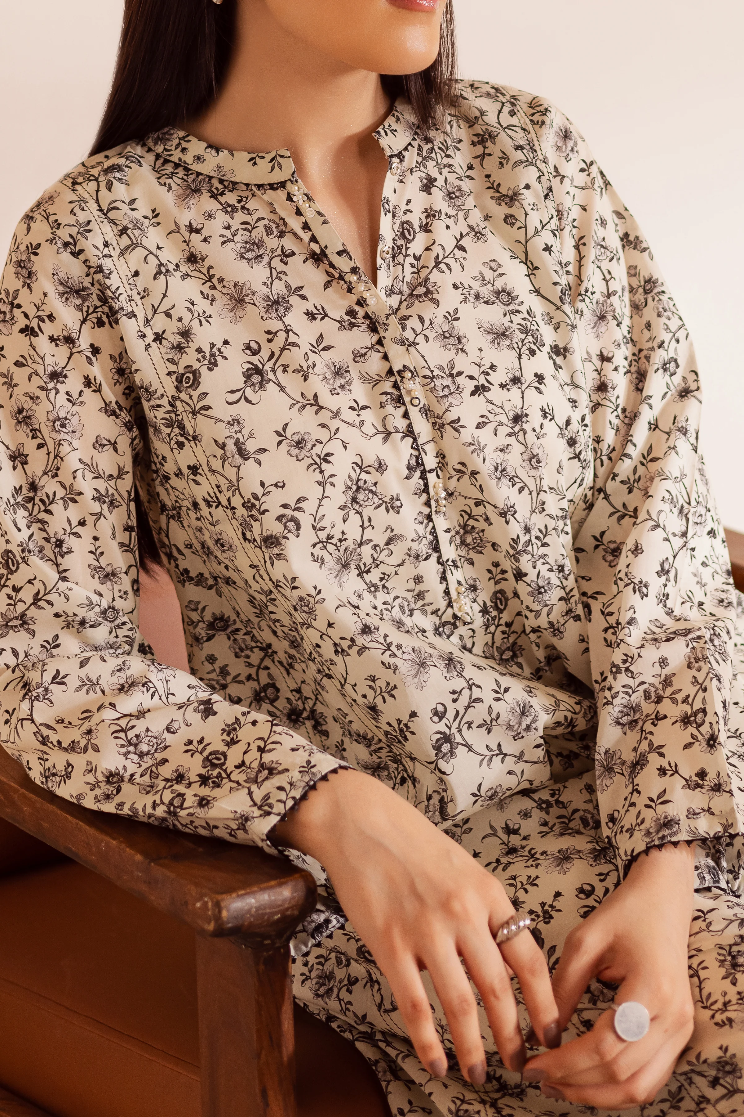 Umi 2Pc - Printed Lawn Dress - Image 7