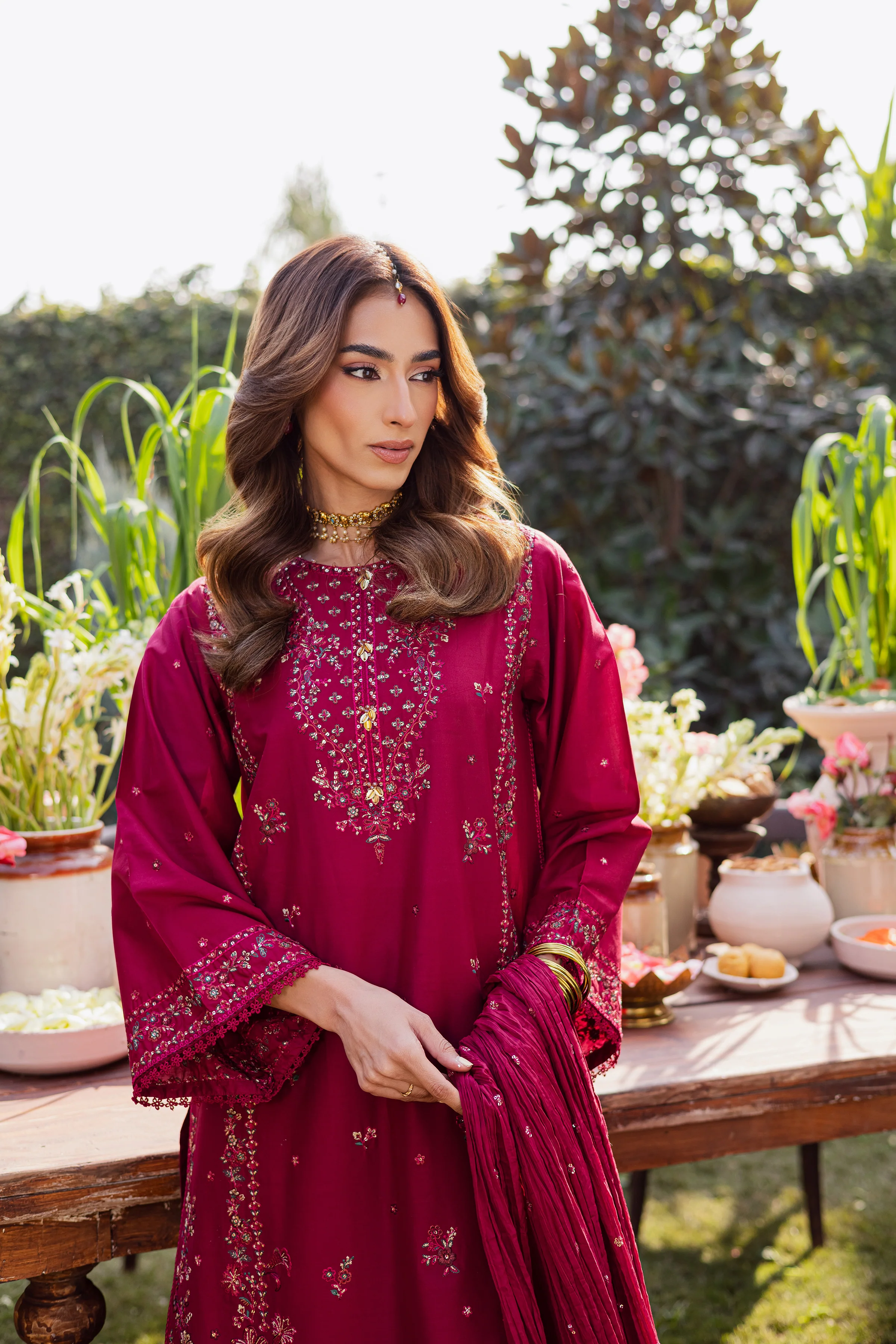 Ursula 3Pc - Festive Embroidered Lawn - Image 2