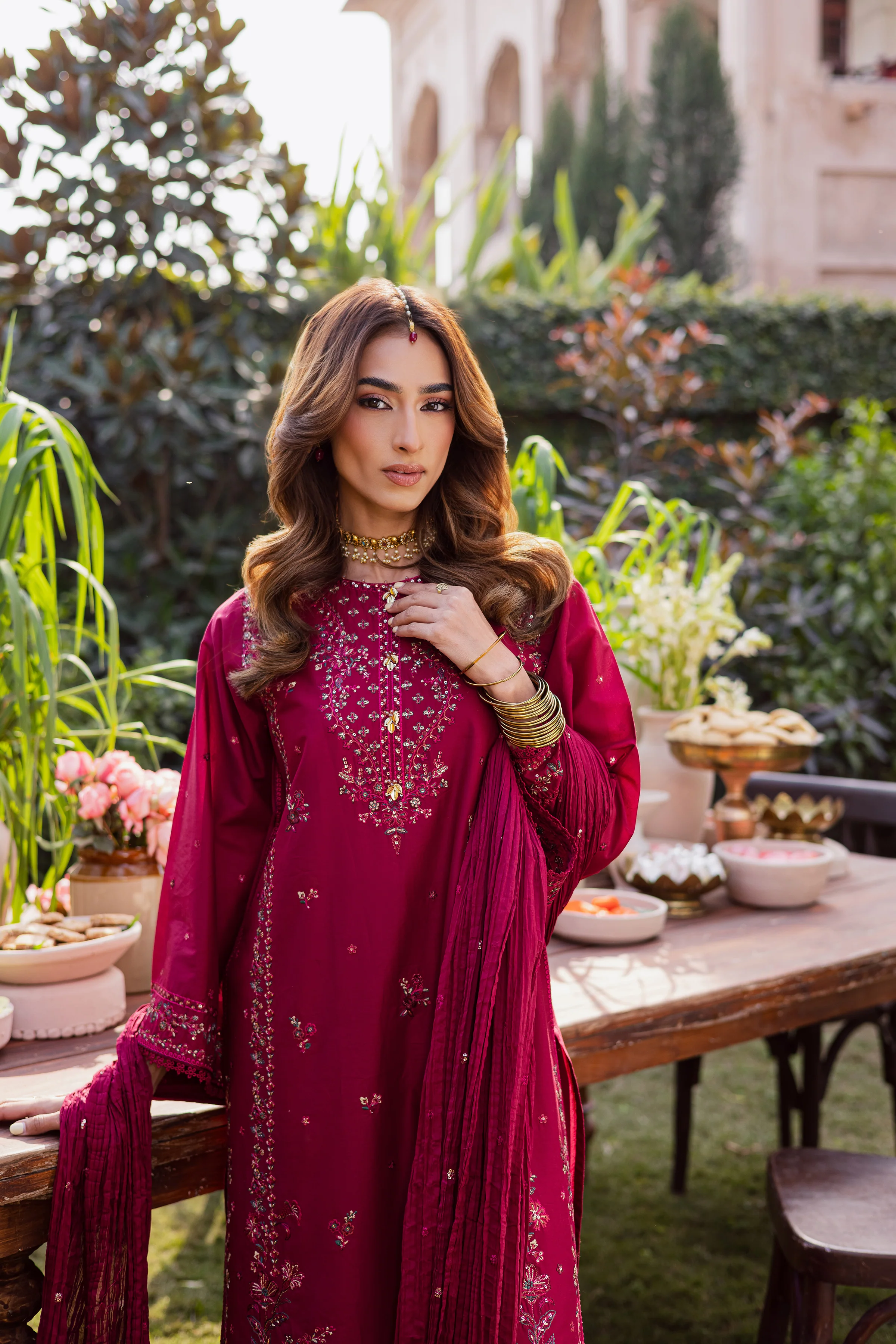 Ursula 3Pc - Festive Embroidered Lawn - Image 6