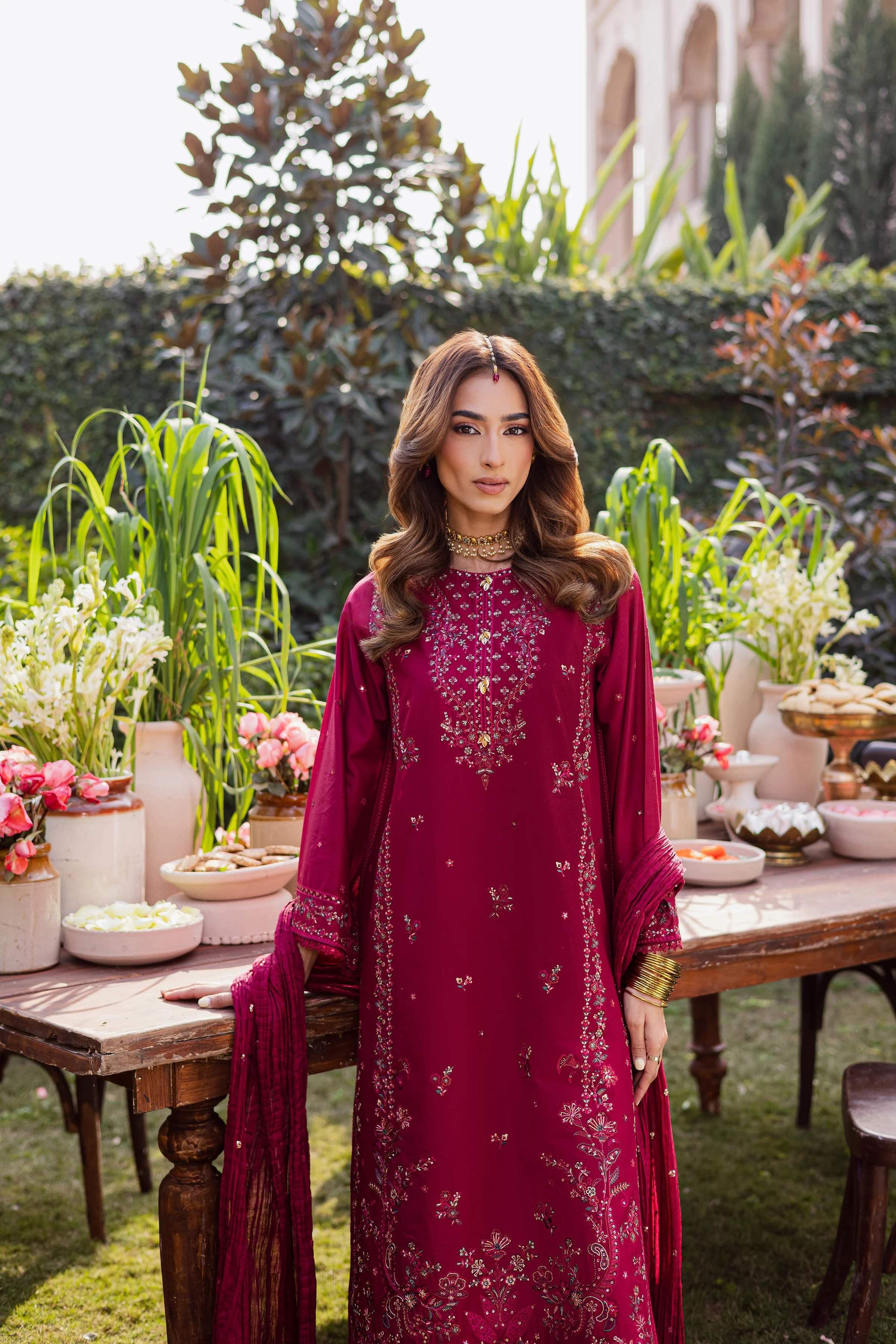 Ursula 3Pc - Festive Embroidered Lawn - Image 8
