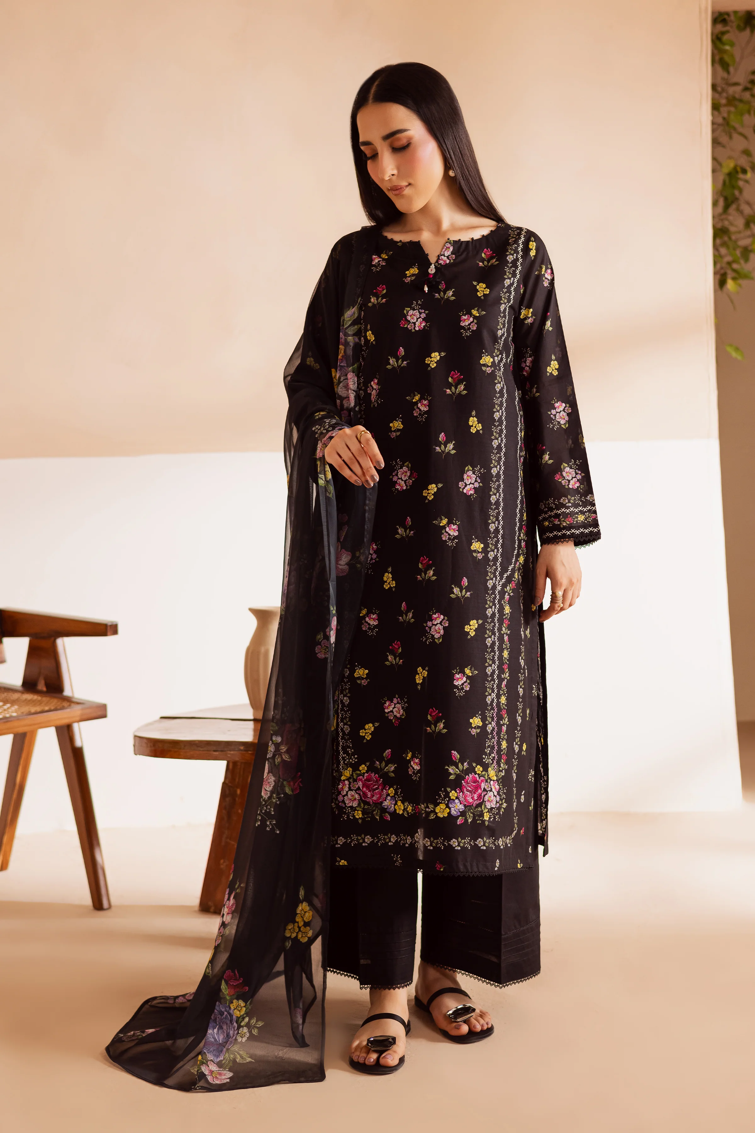 Utopia 3Pc - Printed Lawn Dress - Image 5