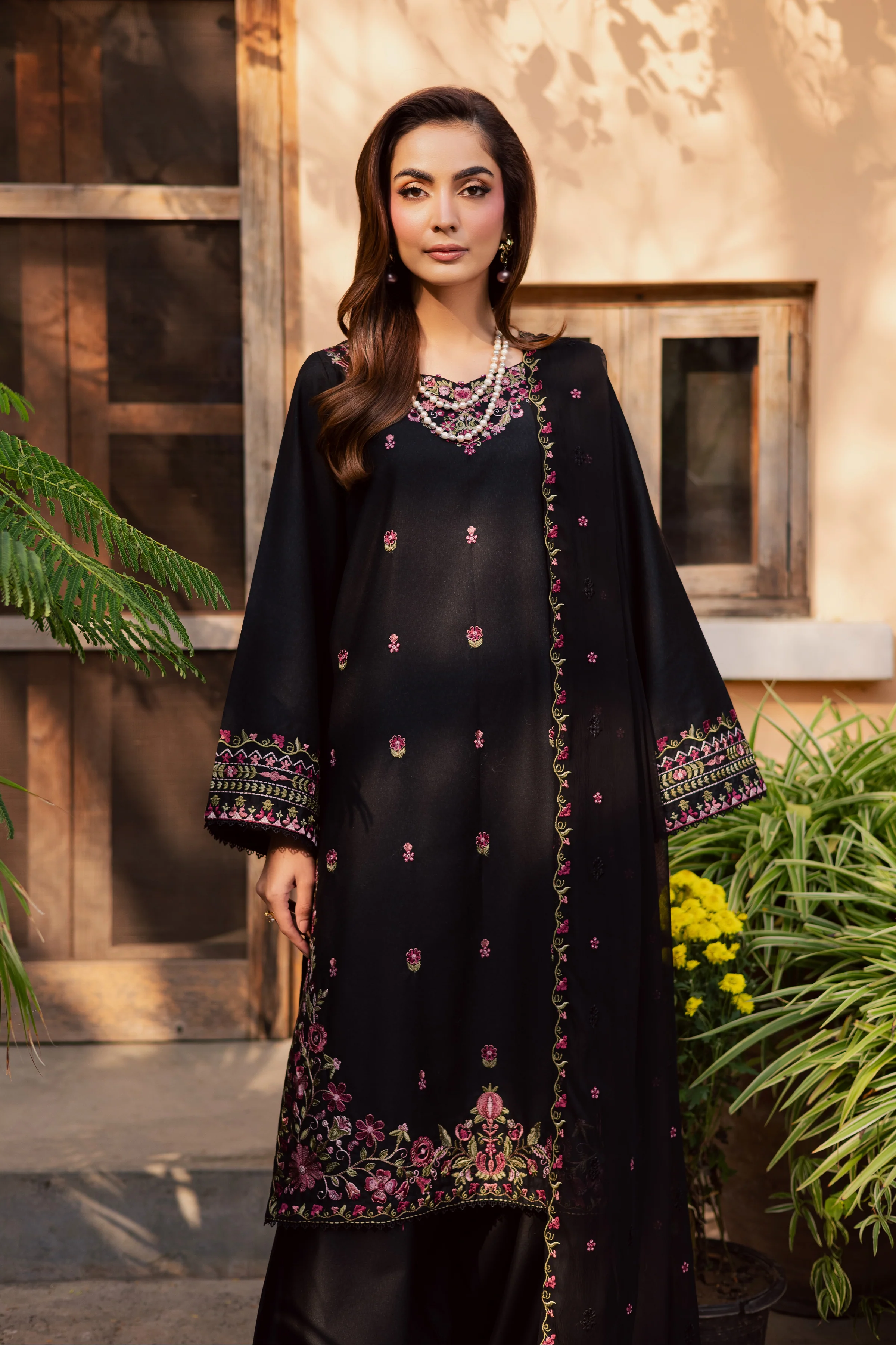 Vareha 3Pc - Embroidered Festive Pret - Image 6
