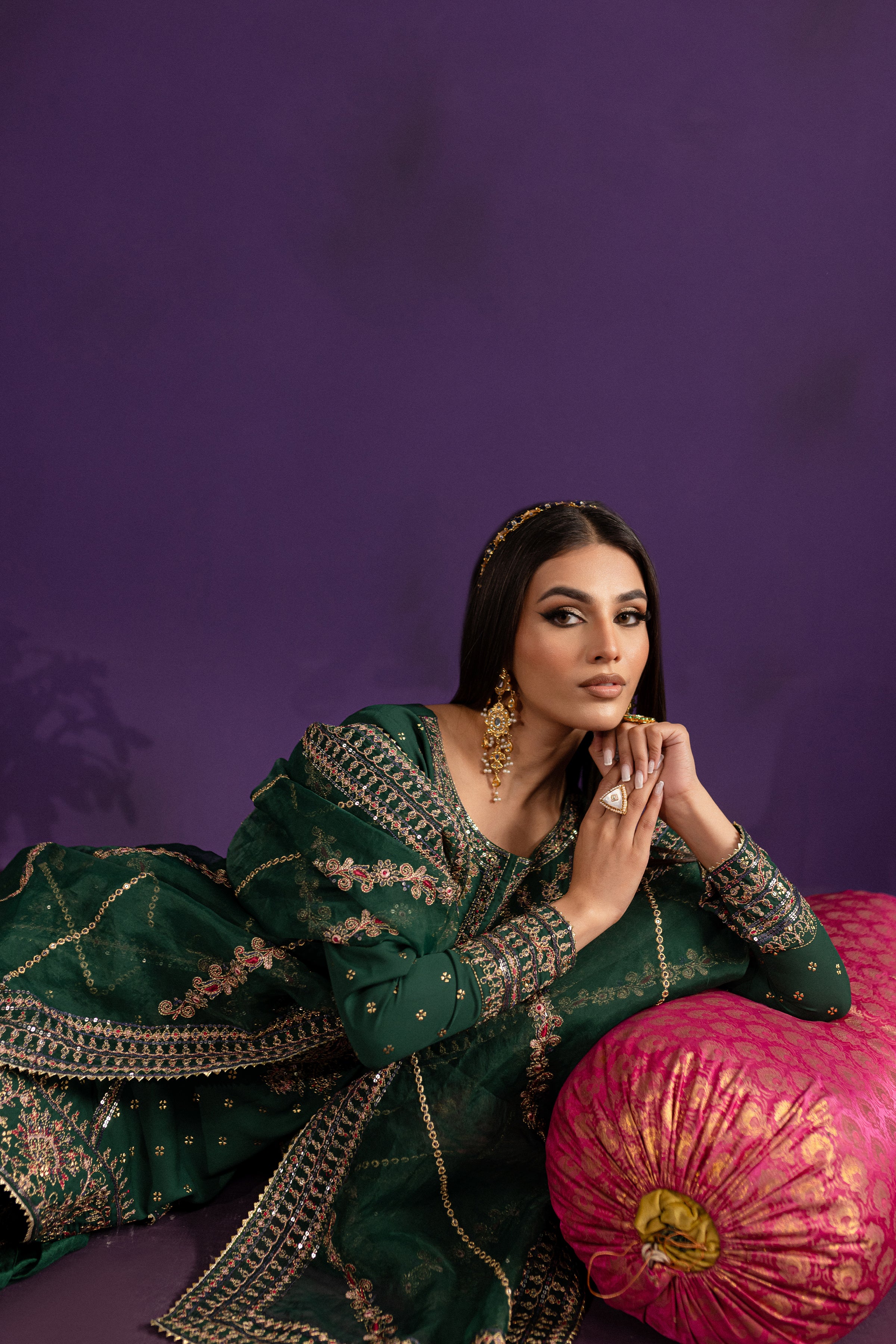 Vineyard 3Pc - Embroidered Georgette Luxe Pret - Image 5