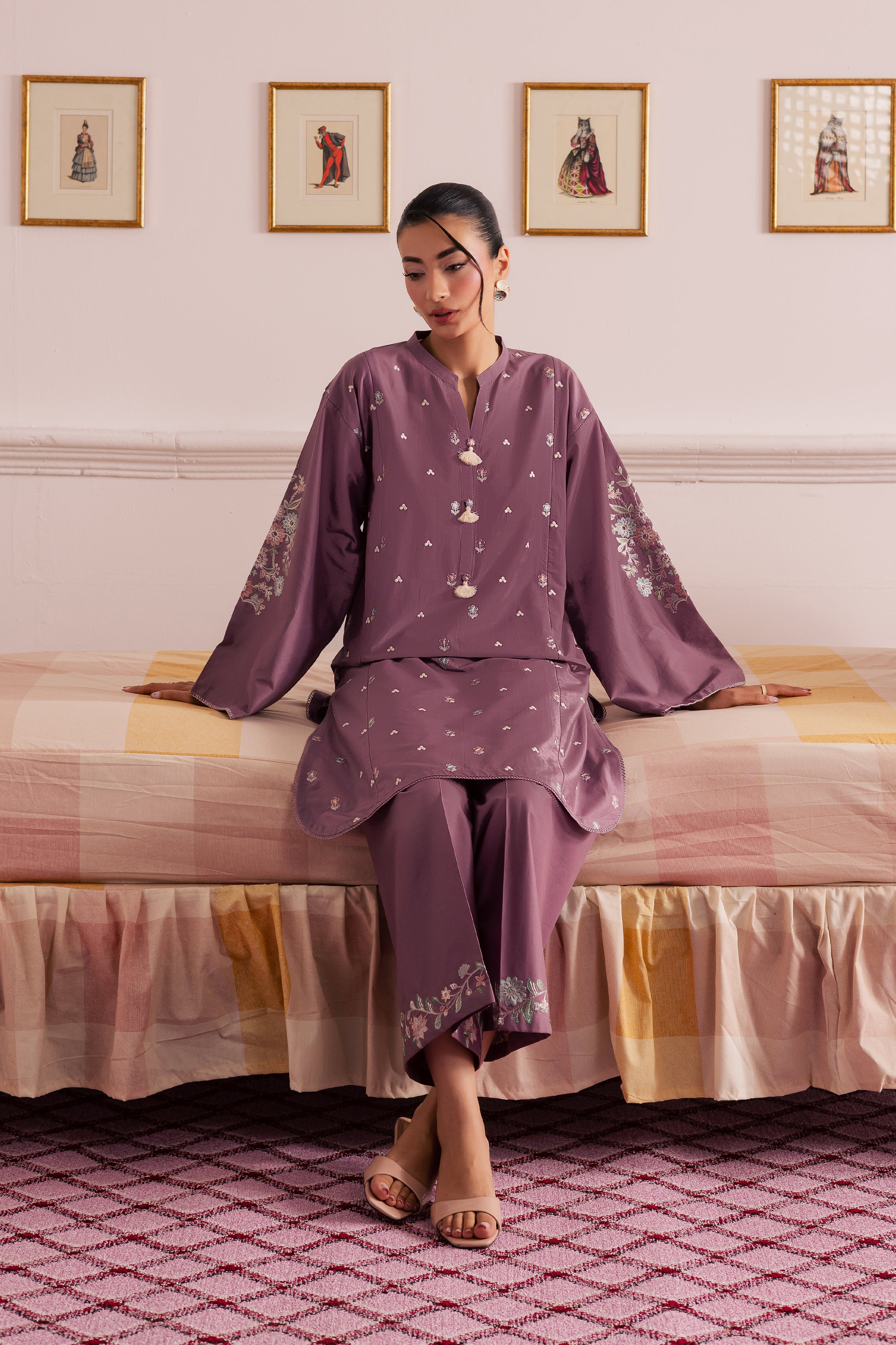 Violet Mist 2Pc - Embroidered Casual Pret - Image 4