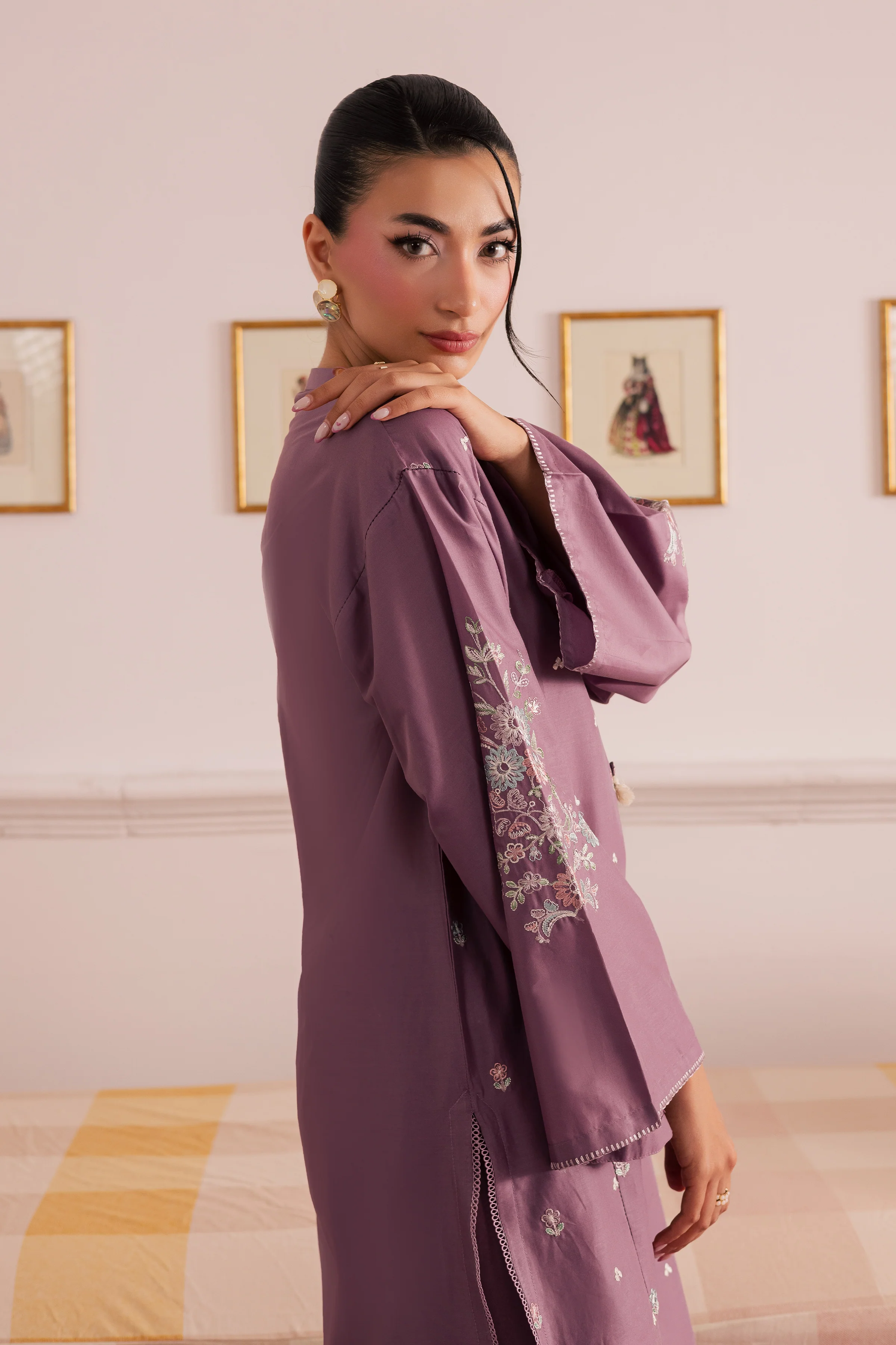Violet Mist 2Pc - Embroidered Casual Pret - Image 6