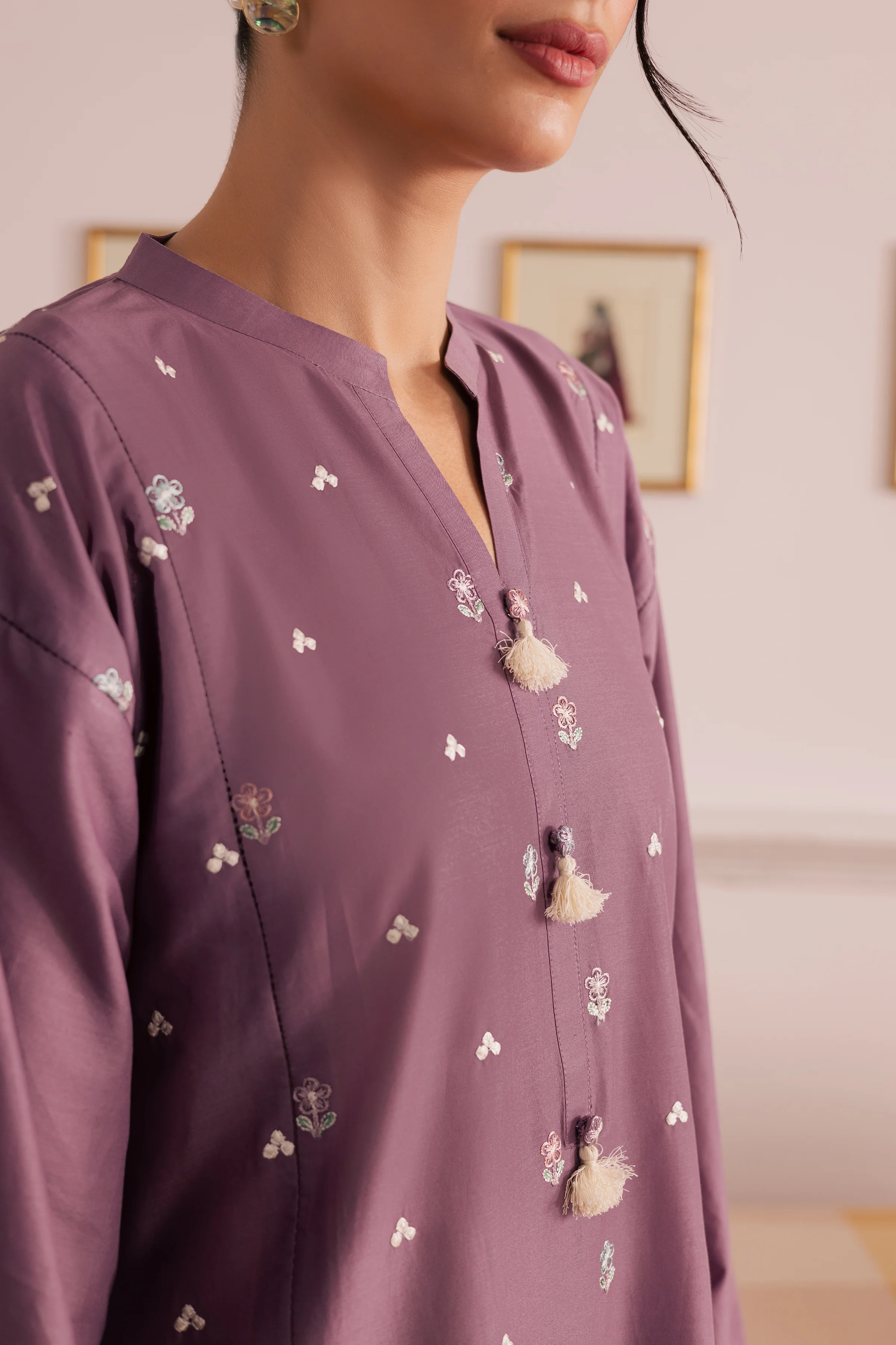 Violet Mist 2Pc - Embroidered Casual Pret - Image 7
