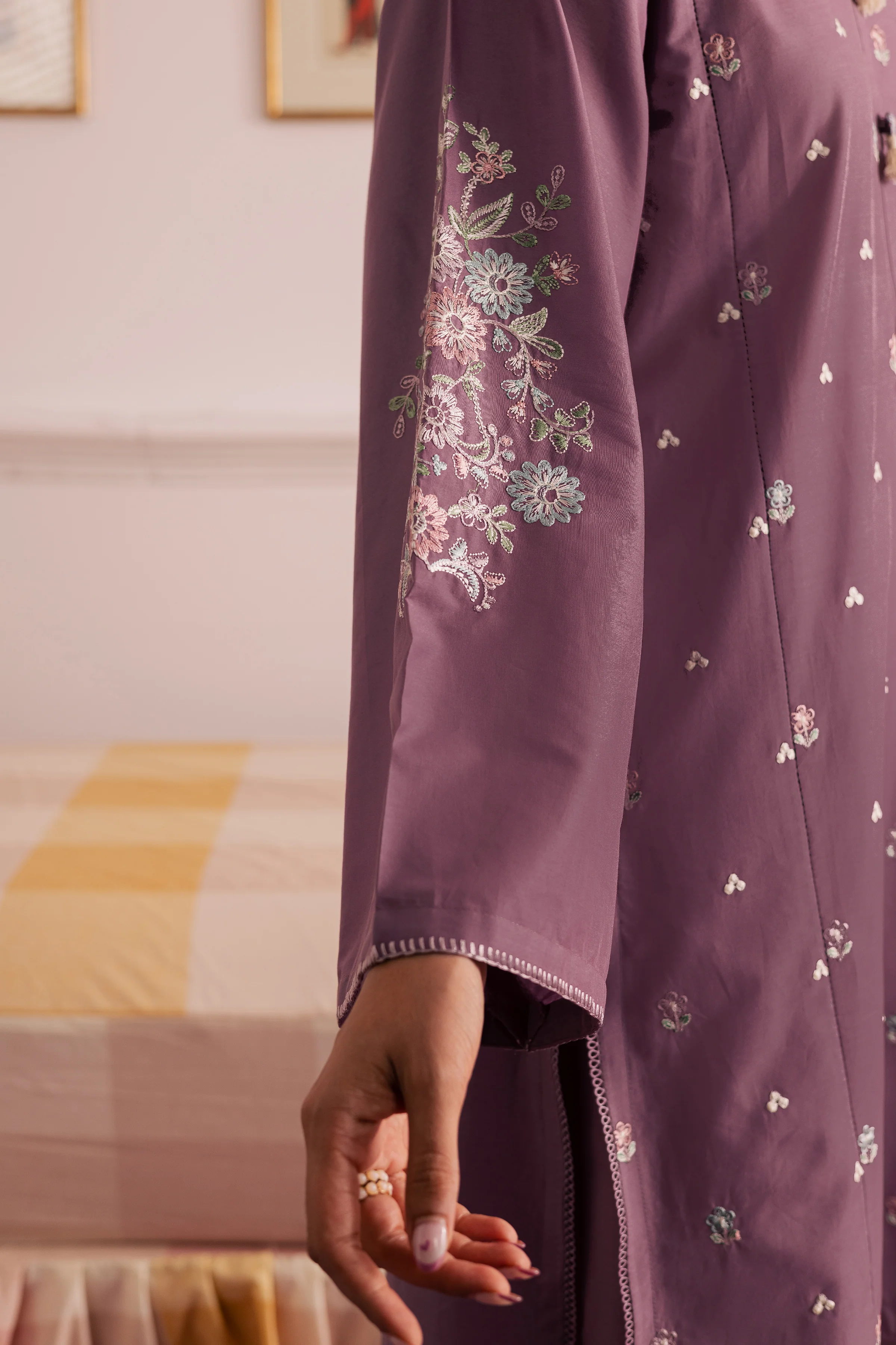 Violet Mist 2Pc - Embroidered Casual Pret - Image 8