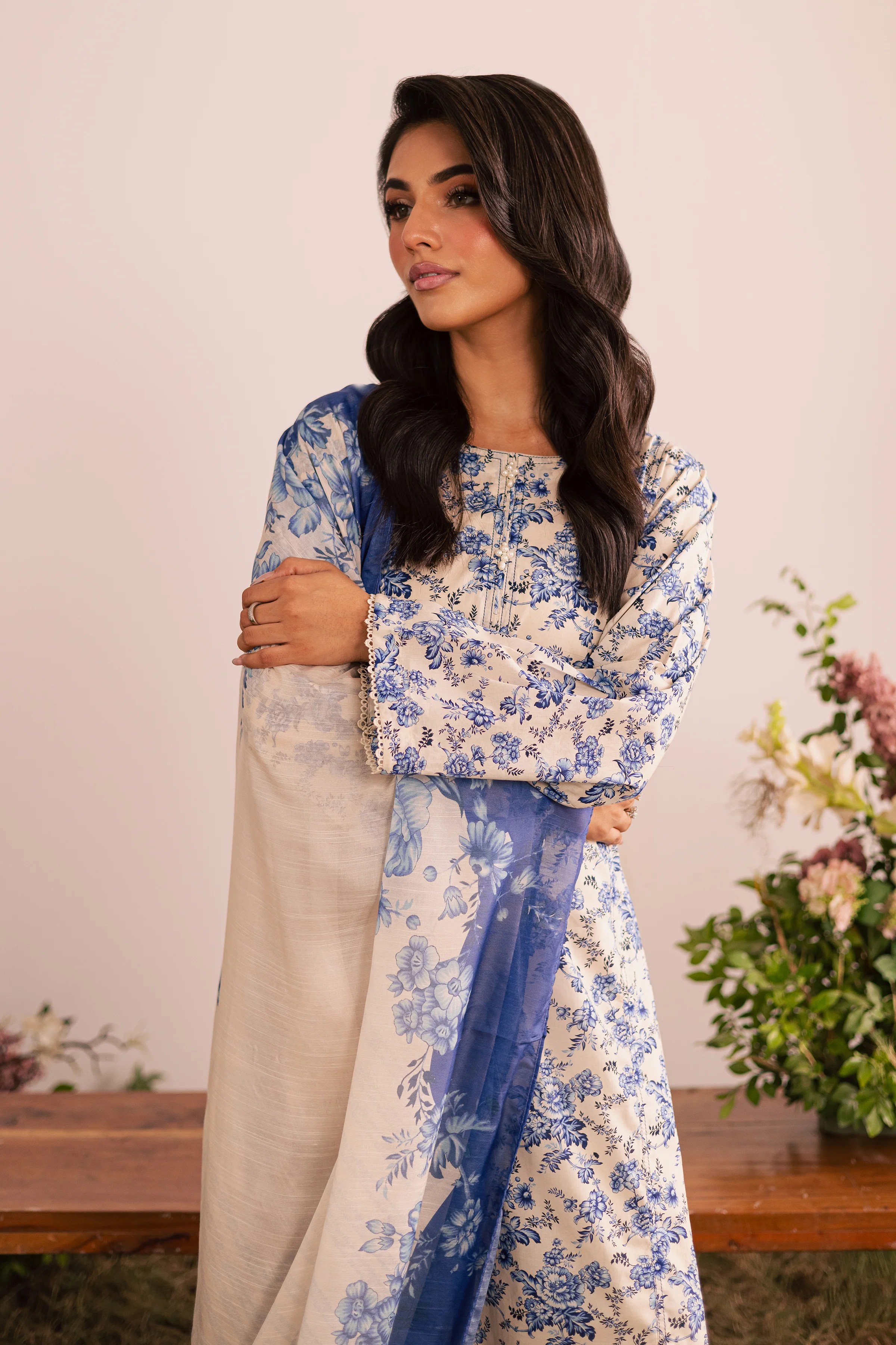Vivi 3Pc - Printed Lawn Dress - Image 6