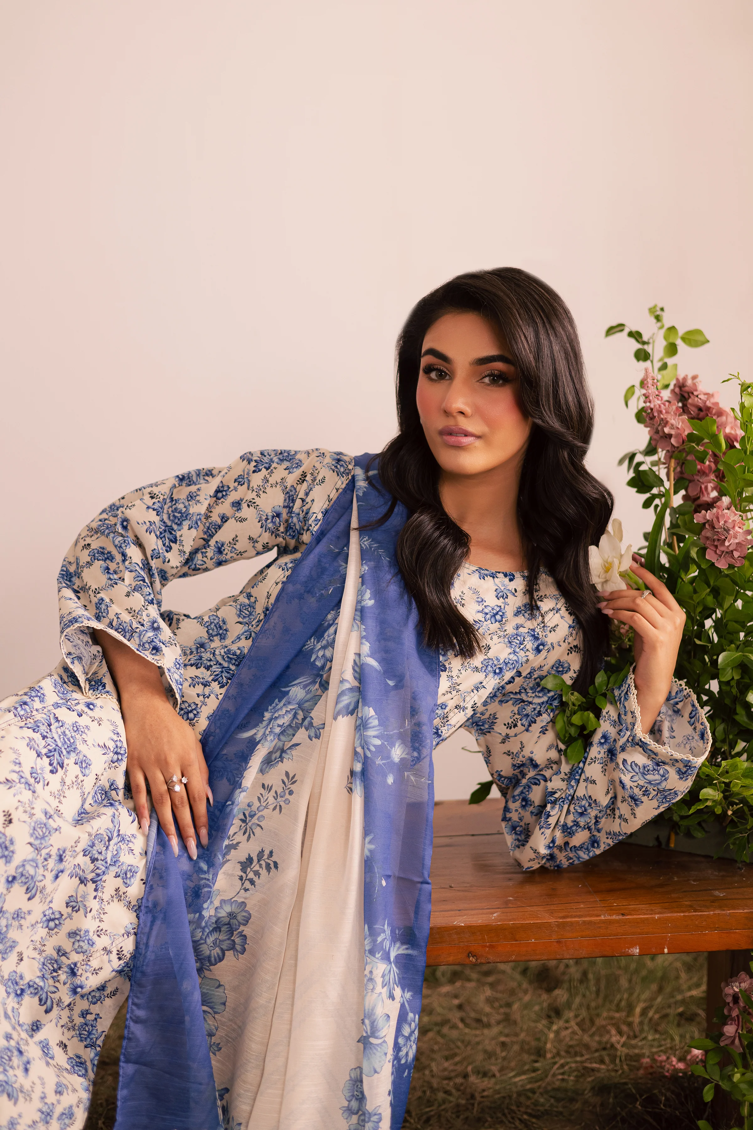 Vivi 3Pc - Printed Lawn Dress - Image 7