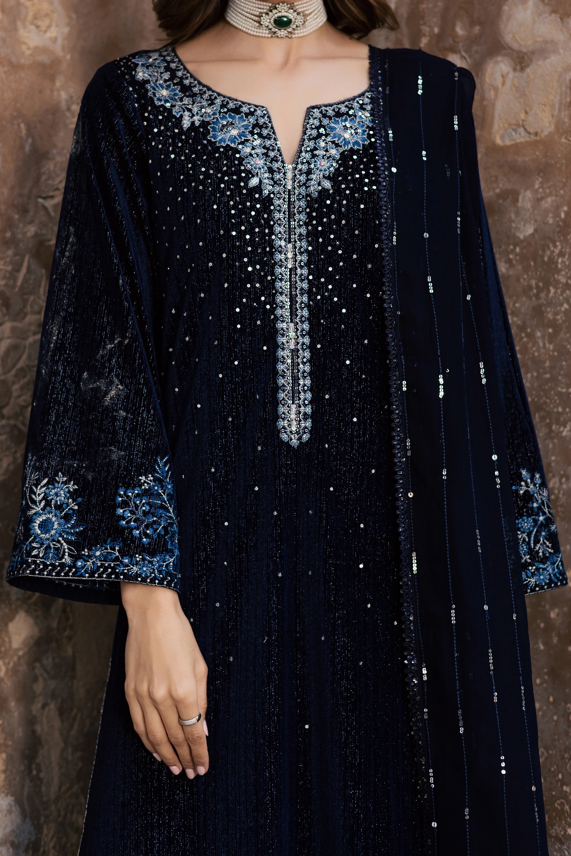 Whisper 3Pc - Velvet Formal Dress - Image 6