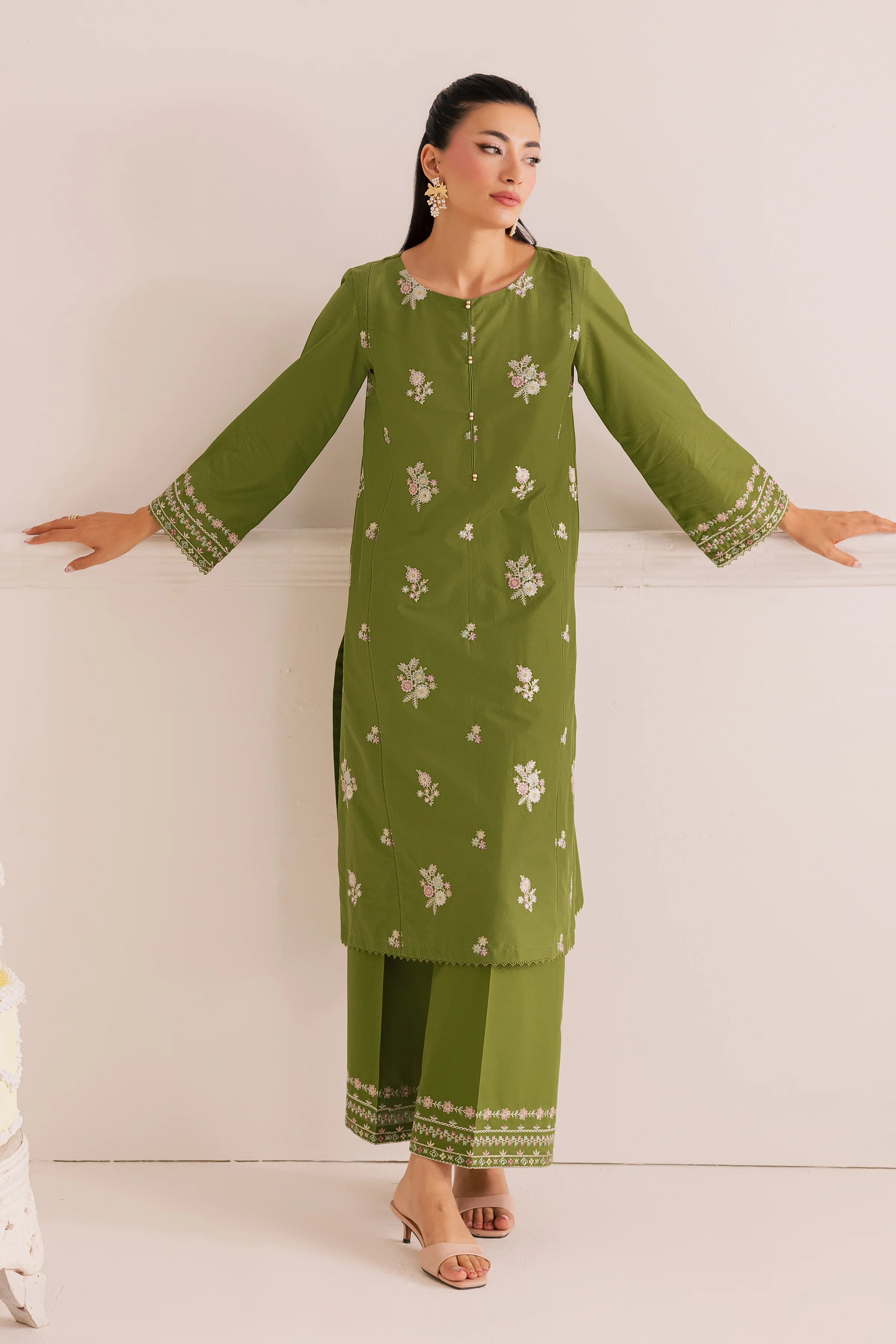 Wild Flower 2Pc - Embroidered Casual Pret - Image 4