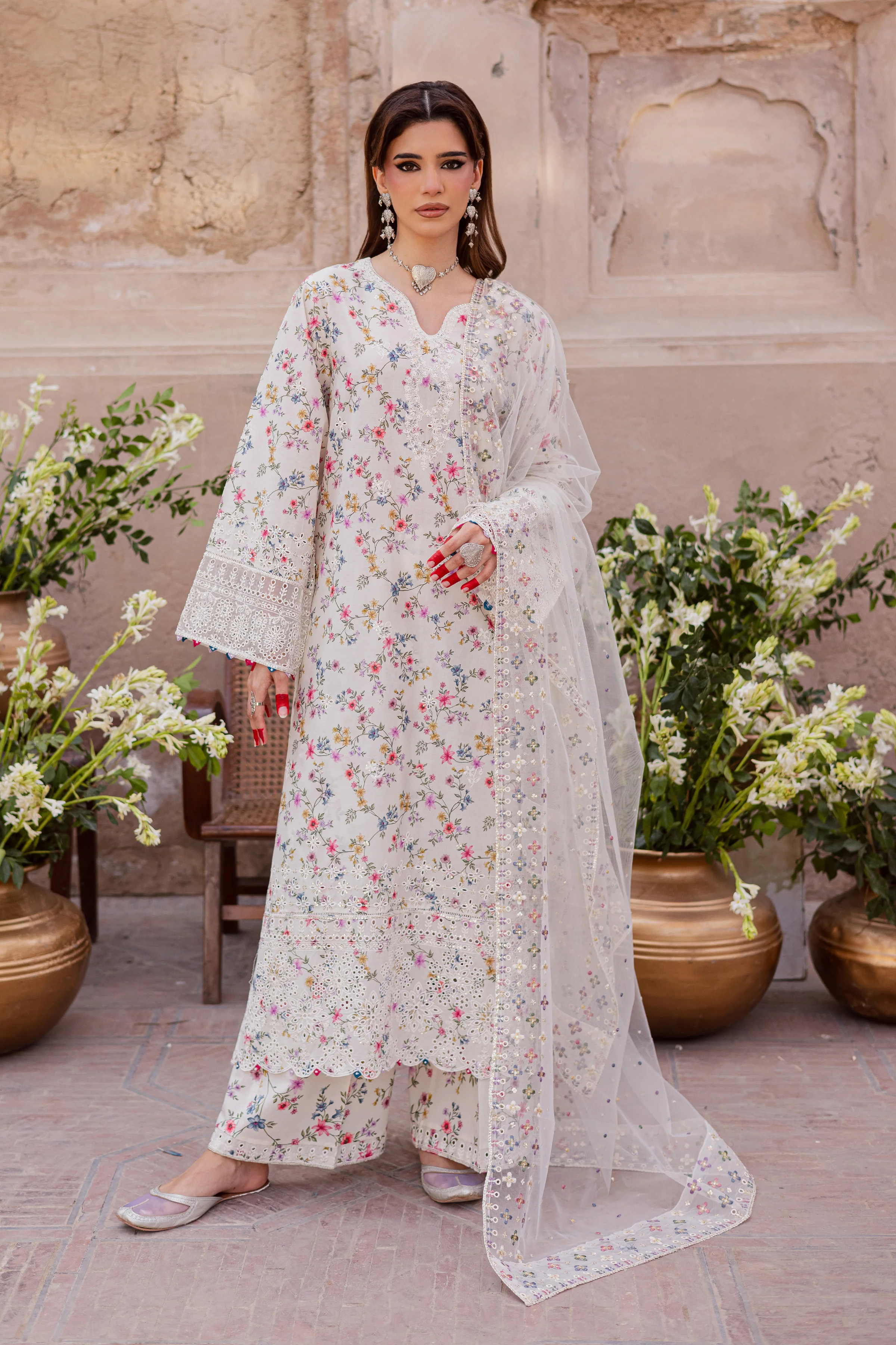 Wisteria 3Pc - Festive Eid Prints - Image 6