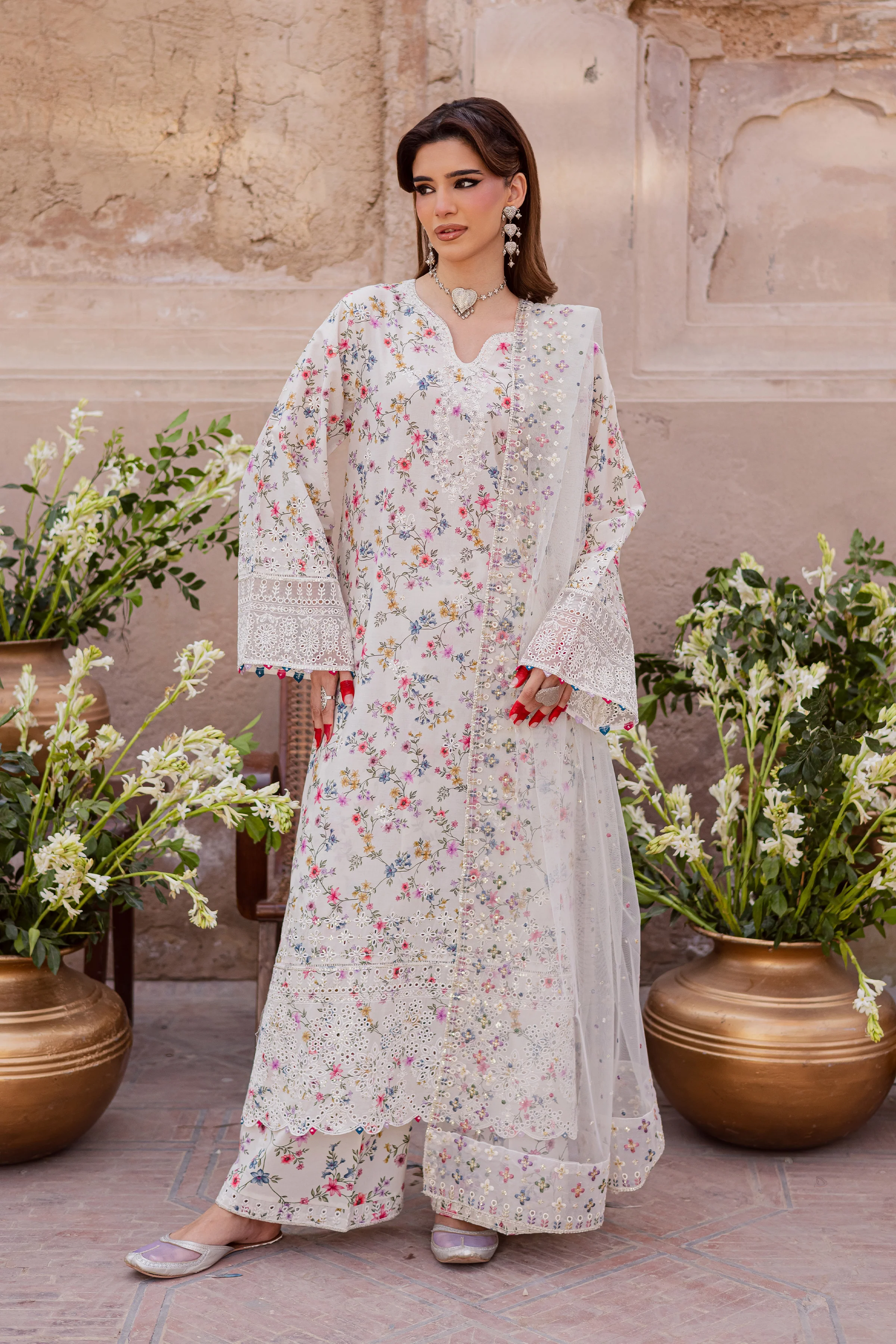 Wisteria 3Pc - Festive Eid Prints - Image 9