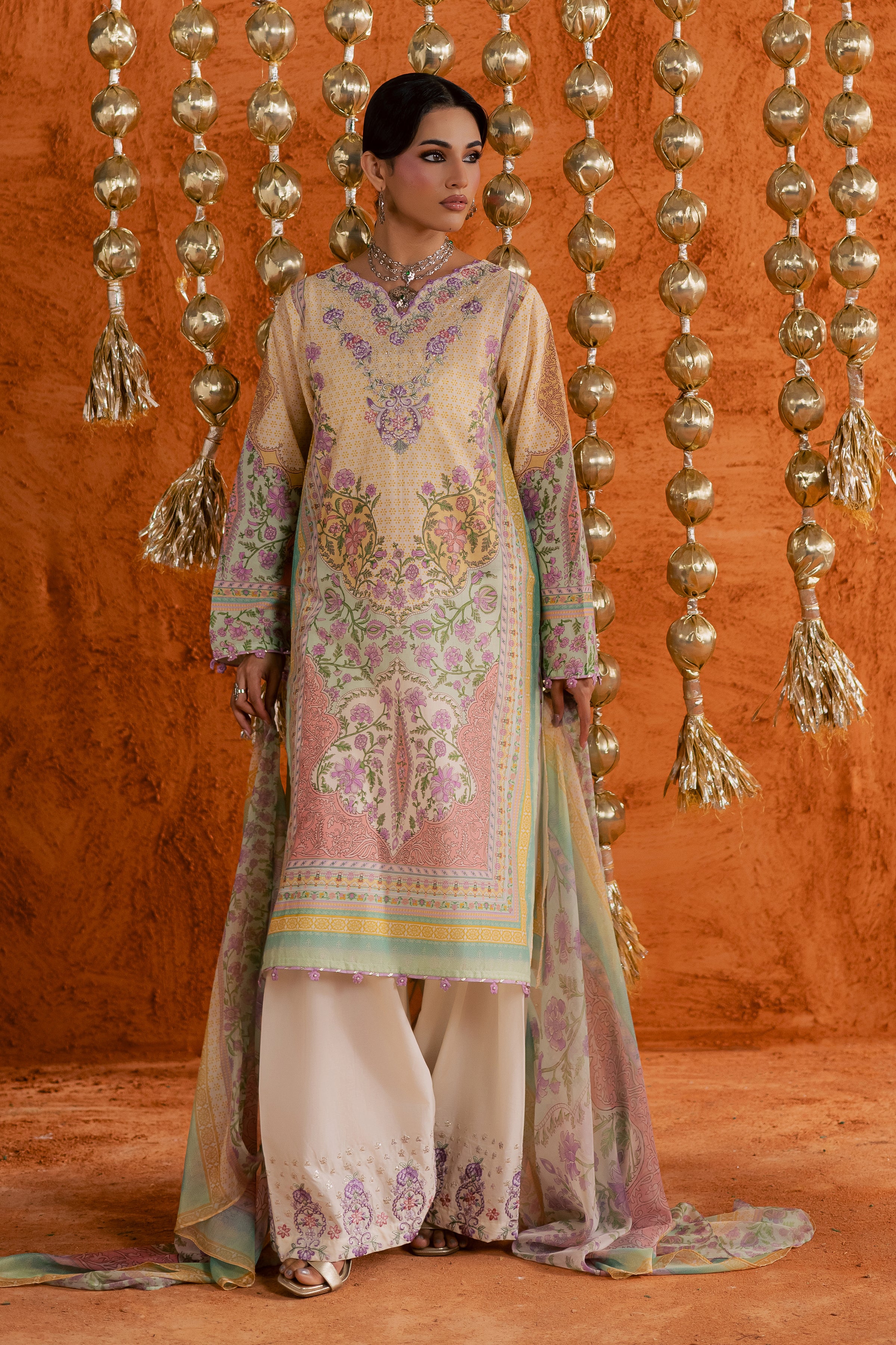 Yellow Tofu 3Pc - Printed Lawn Dress - Image 4