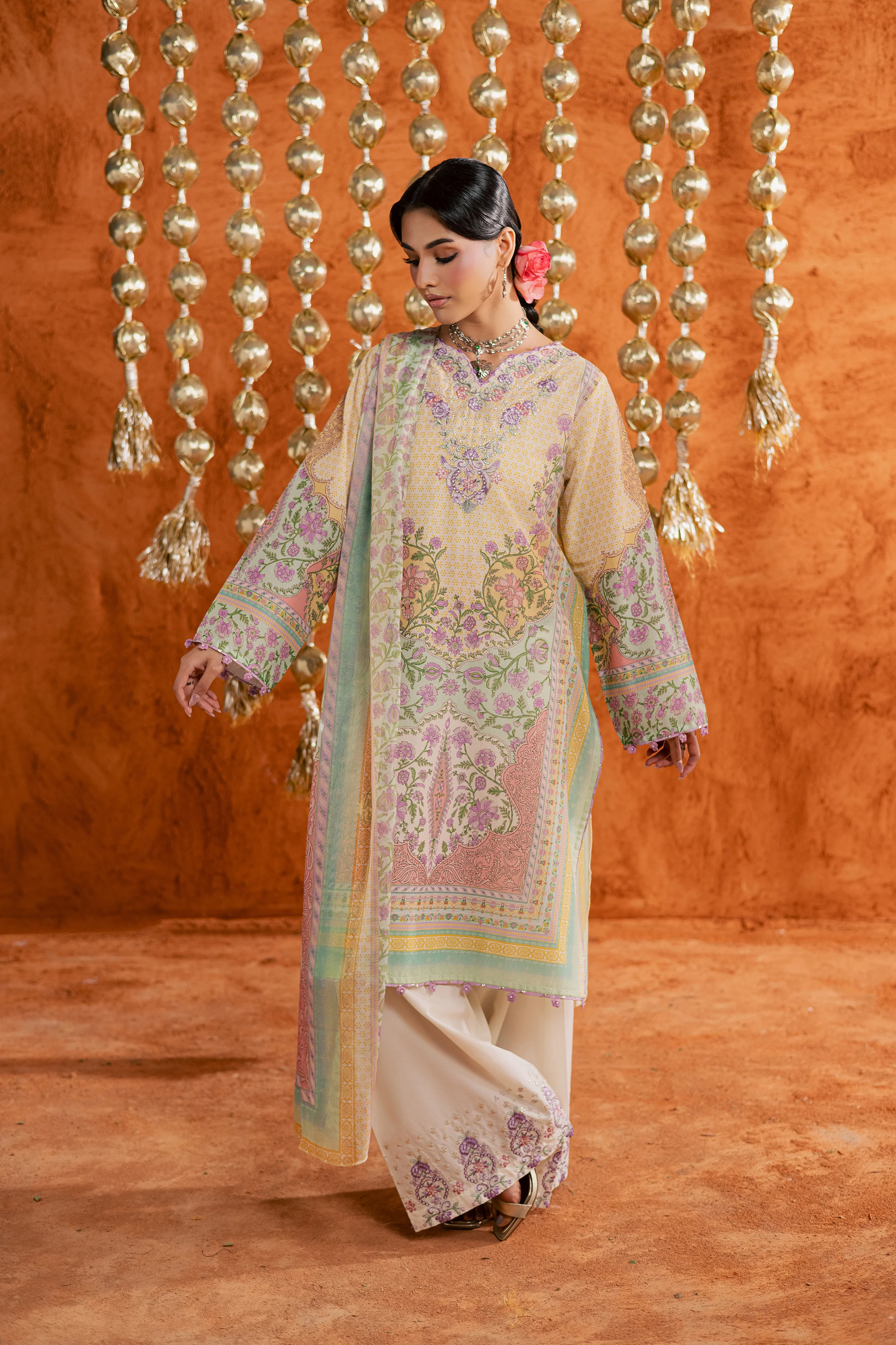 Yellow Tofu 3Pc - Printed Lawn Dress - Image 5