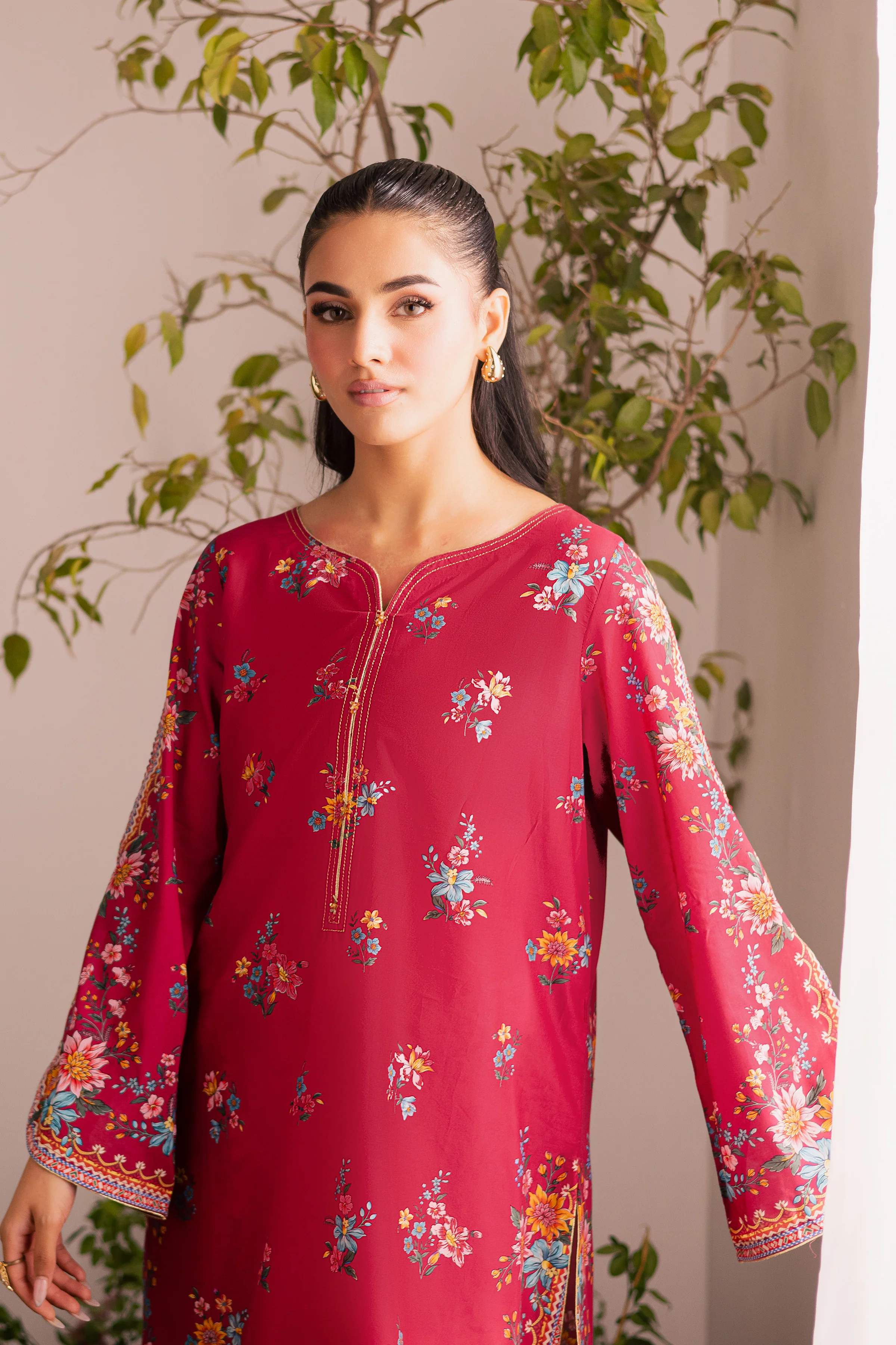 Yeva 2Pc - Printed Lawn Dress - Image 3