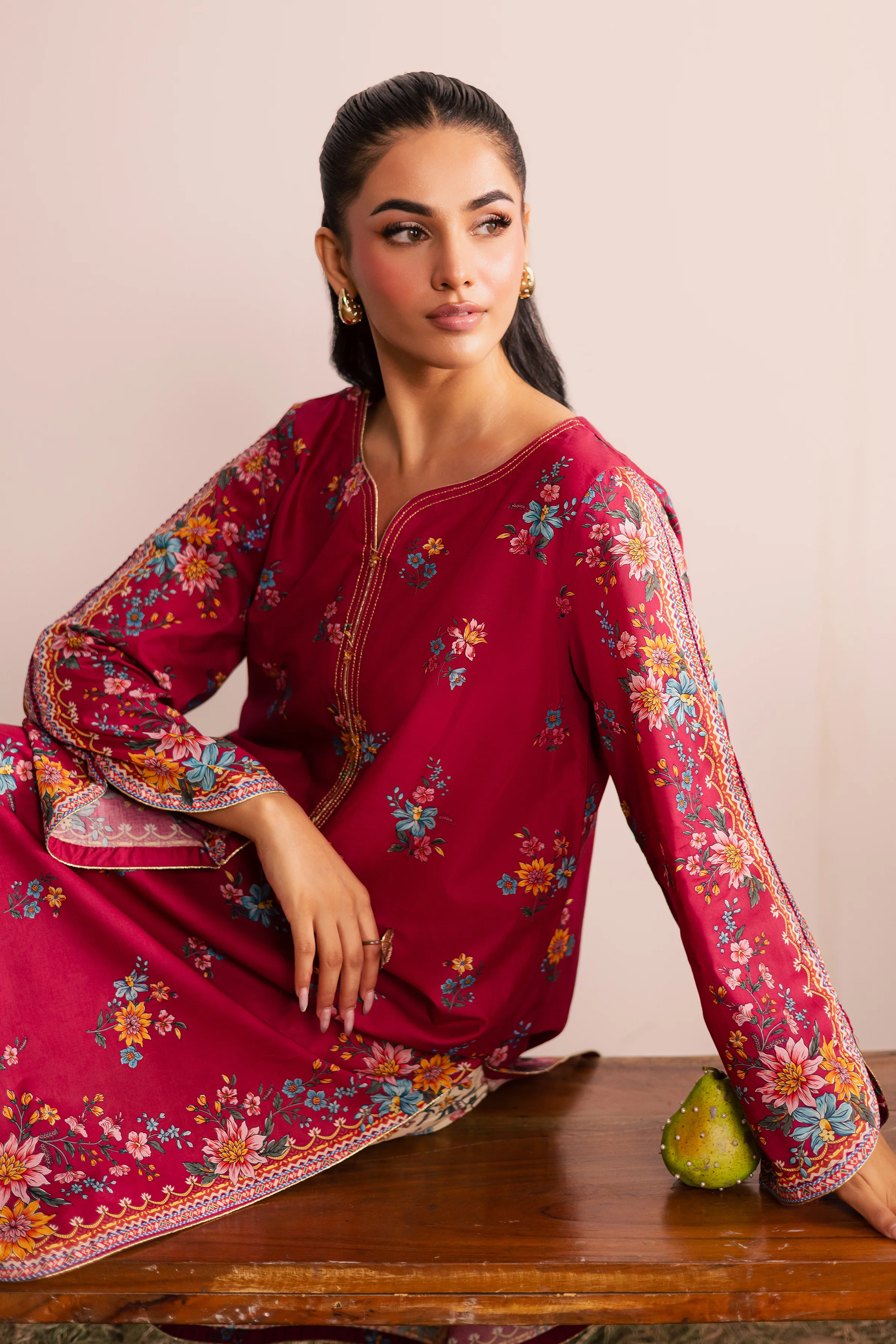 Yeva 2Pc - Printed Lawn Dress - Image 6