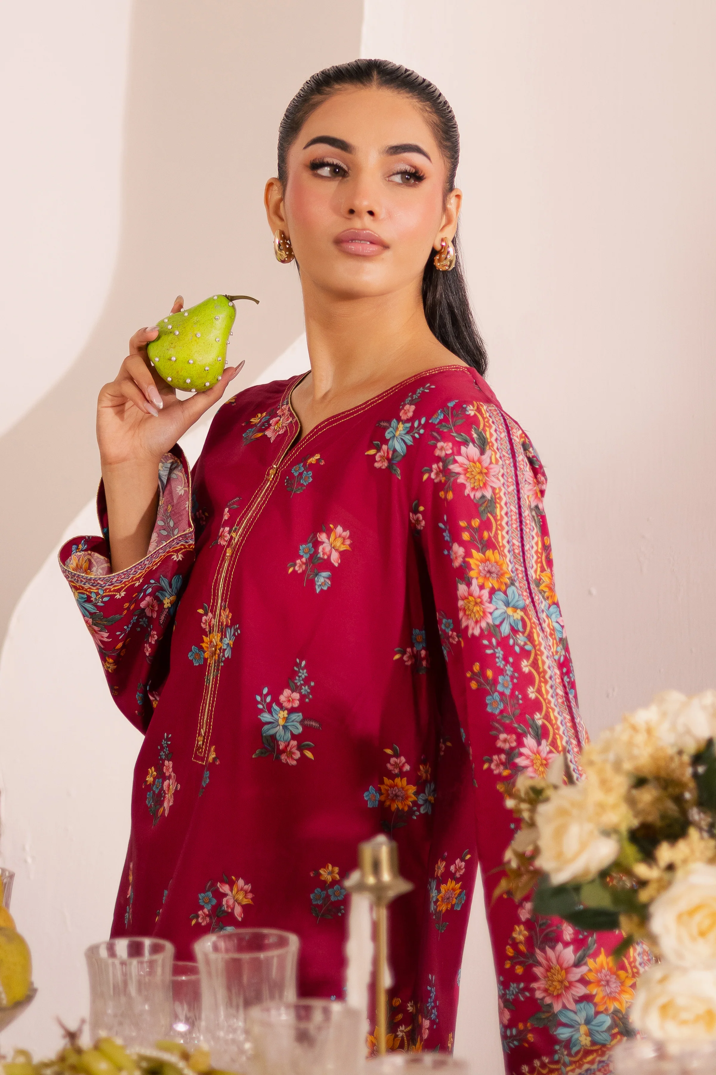 Yeva 2Pc - Printed Lawn Dress - Image 7