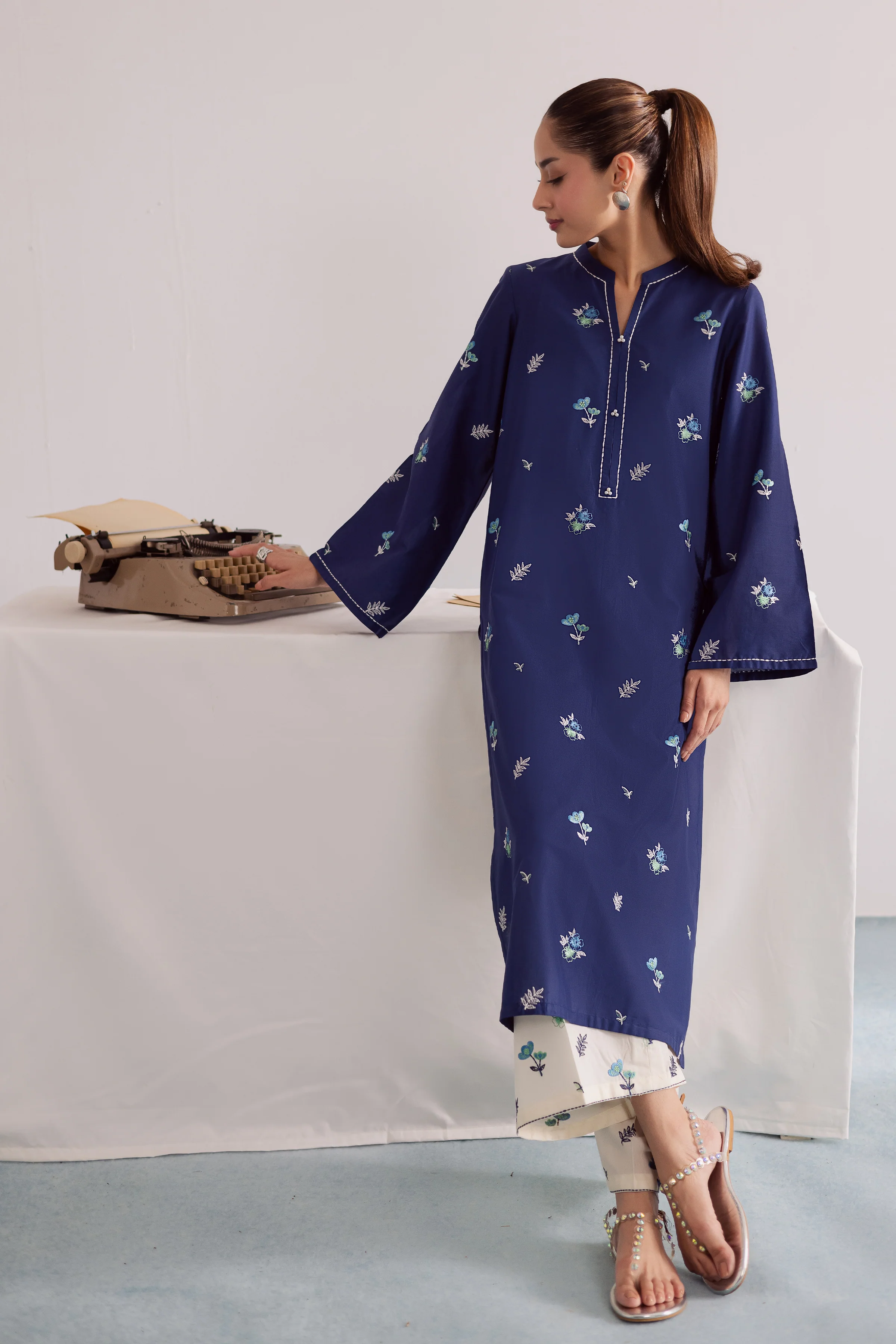 Zaira 2Pc - Embroidered Casual Pret - Image 5