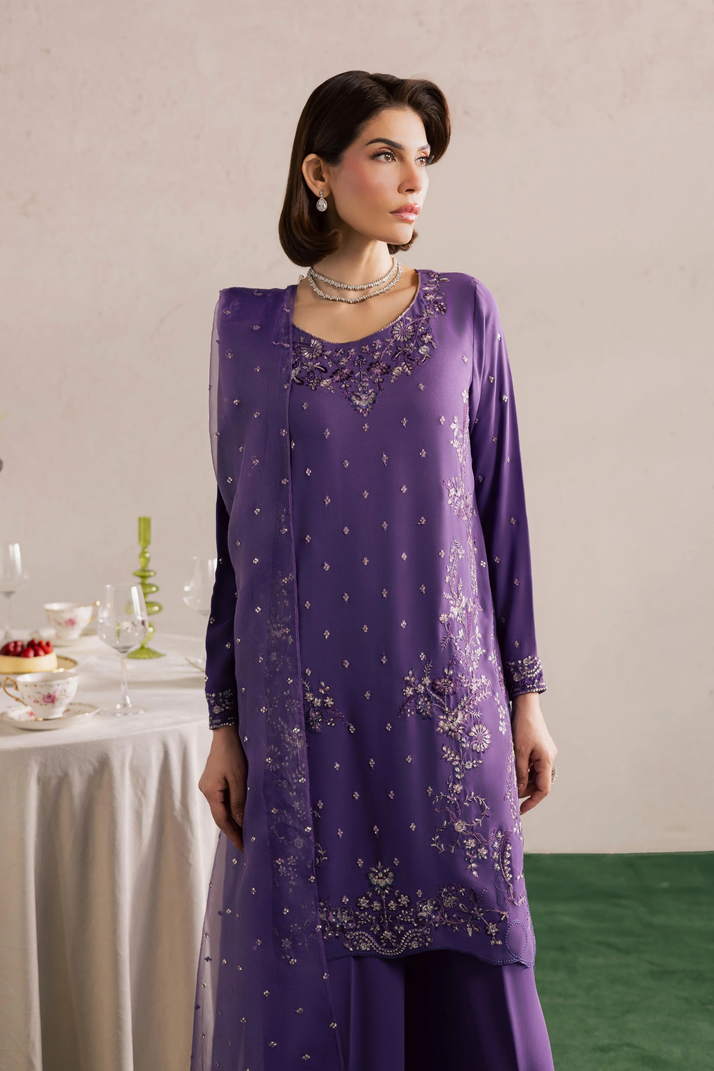 Zareen 3Pc - Festive Luxury Formal - Image 11