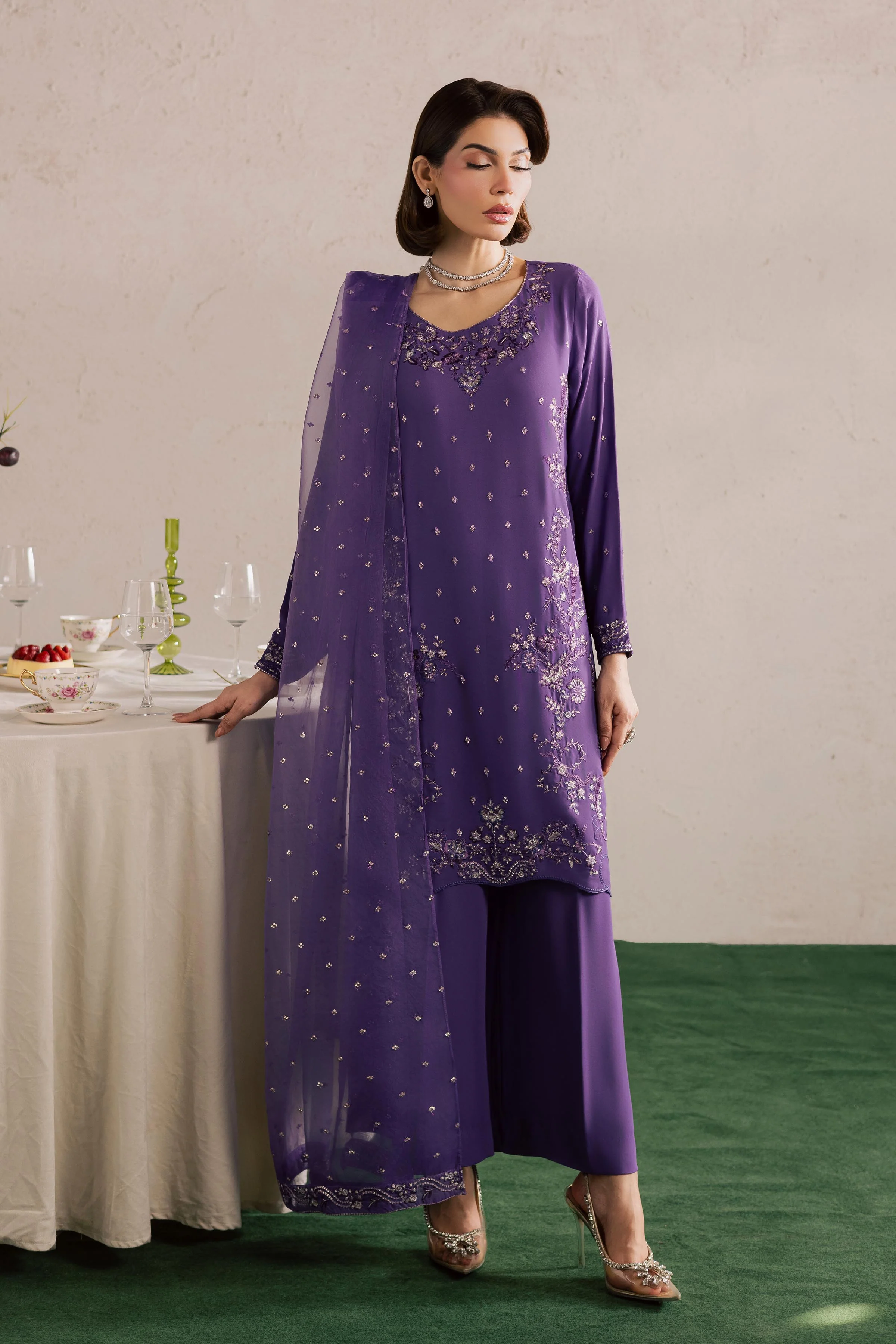 Zareen 3Pc - Festive Luxury Formal - Image 12