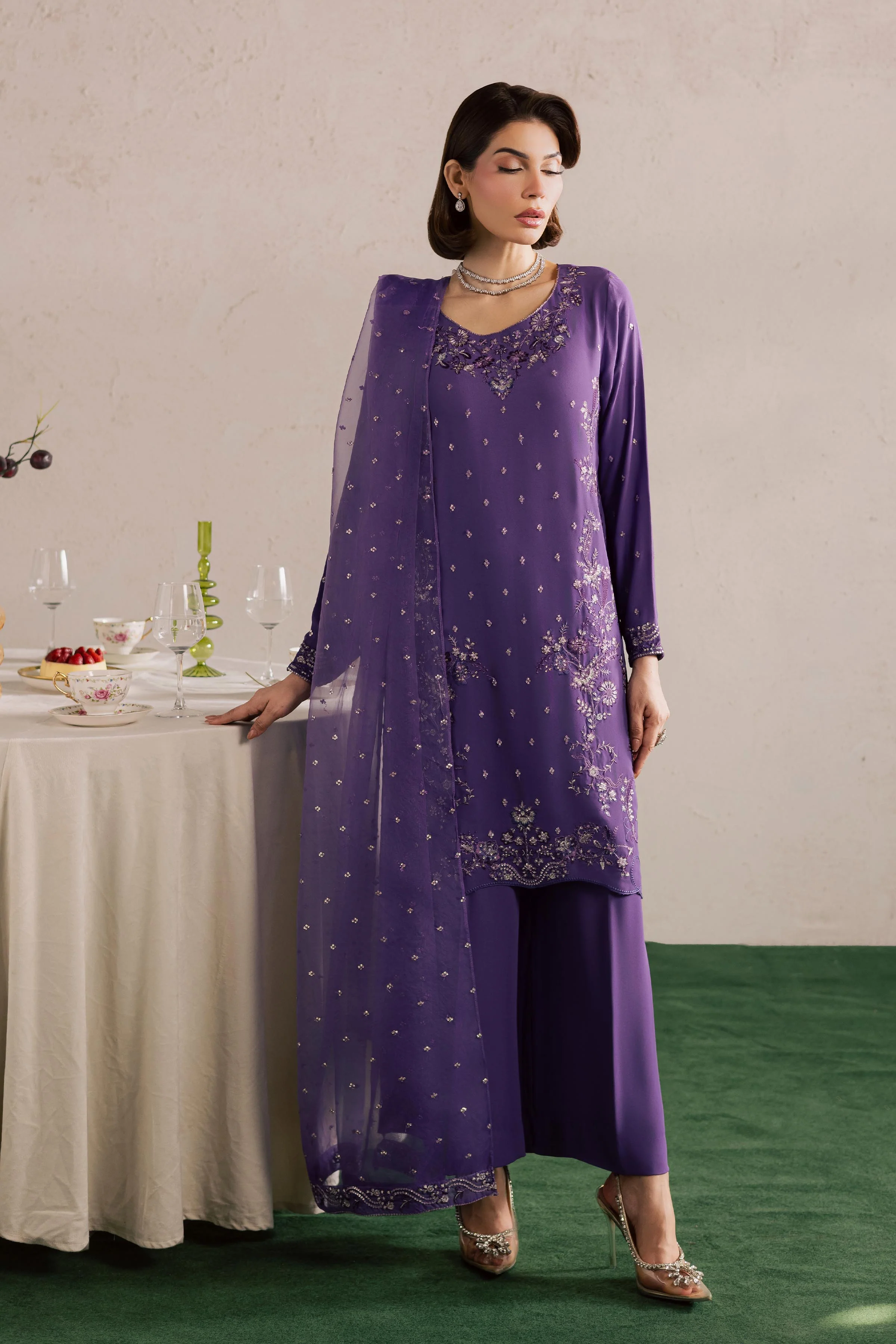 Zareen 3Pc - Festive Luxury Formal - Image 6