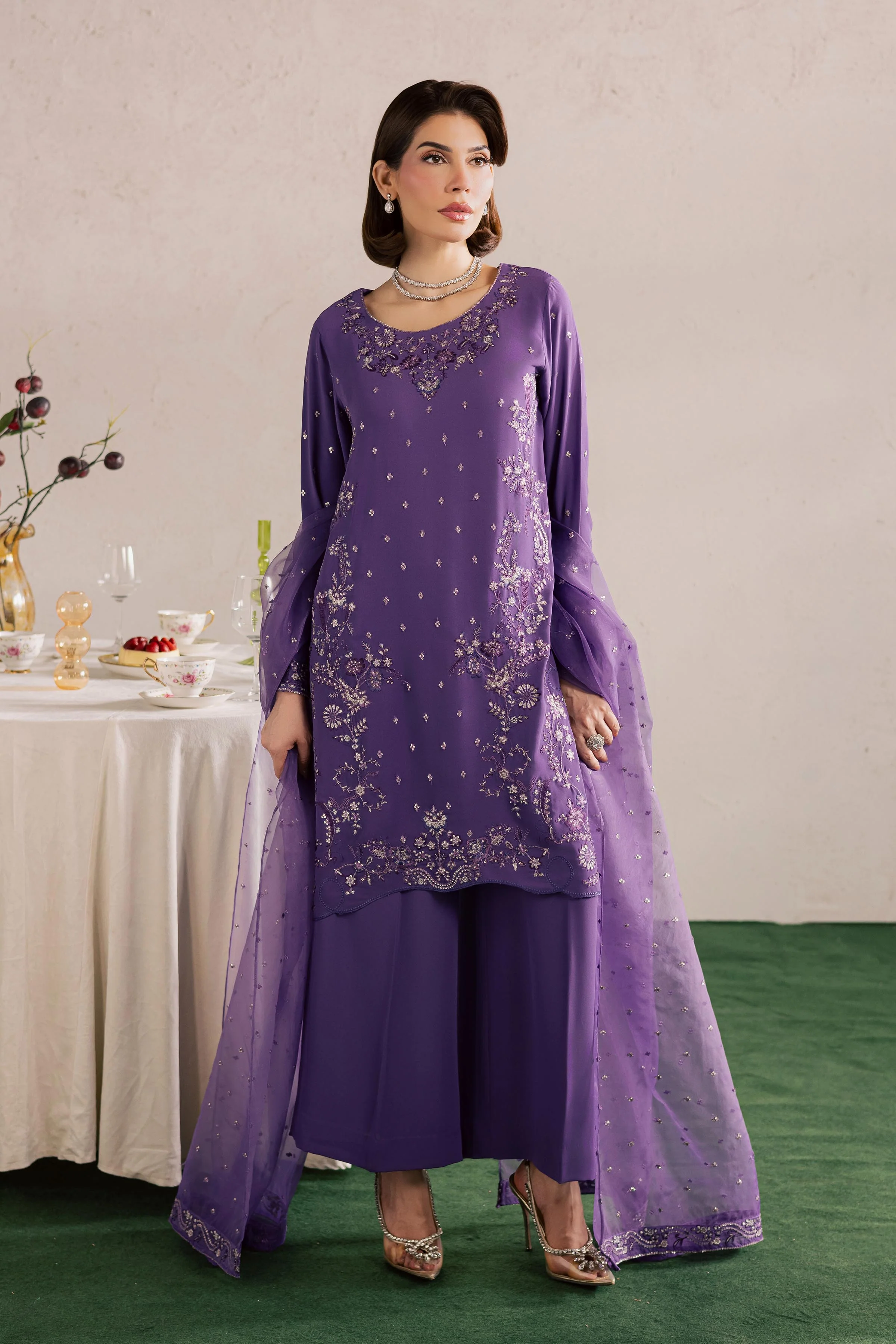 Zareen 3Pc - Festive Luxury Formal - Image 8