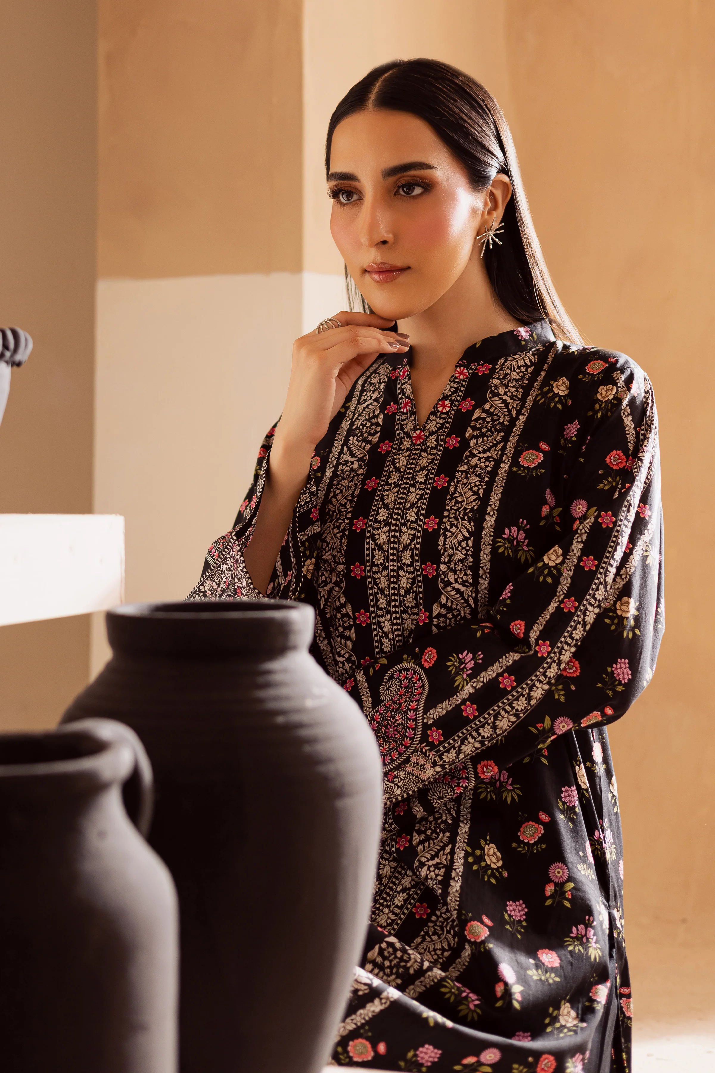 Zavi 2Pc - Printed Lawn Dress - Image 5
