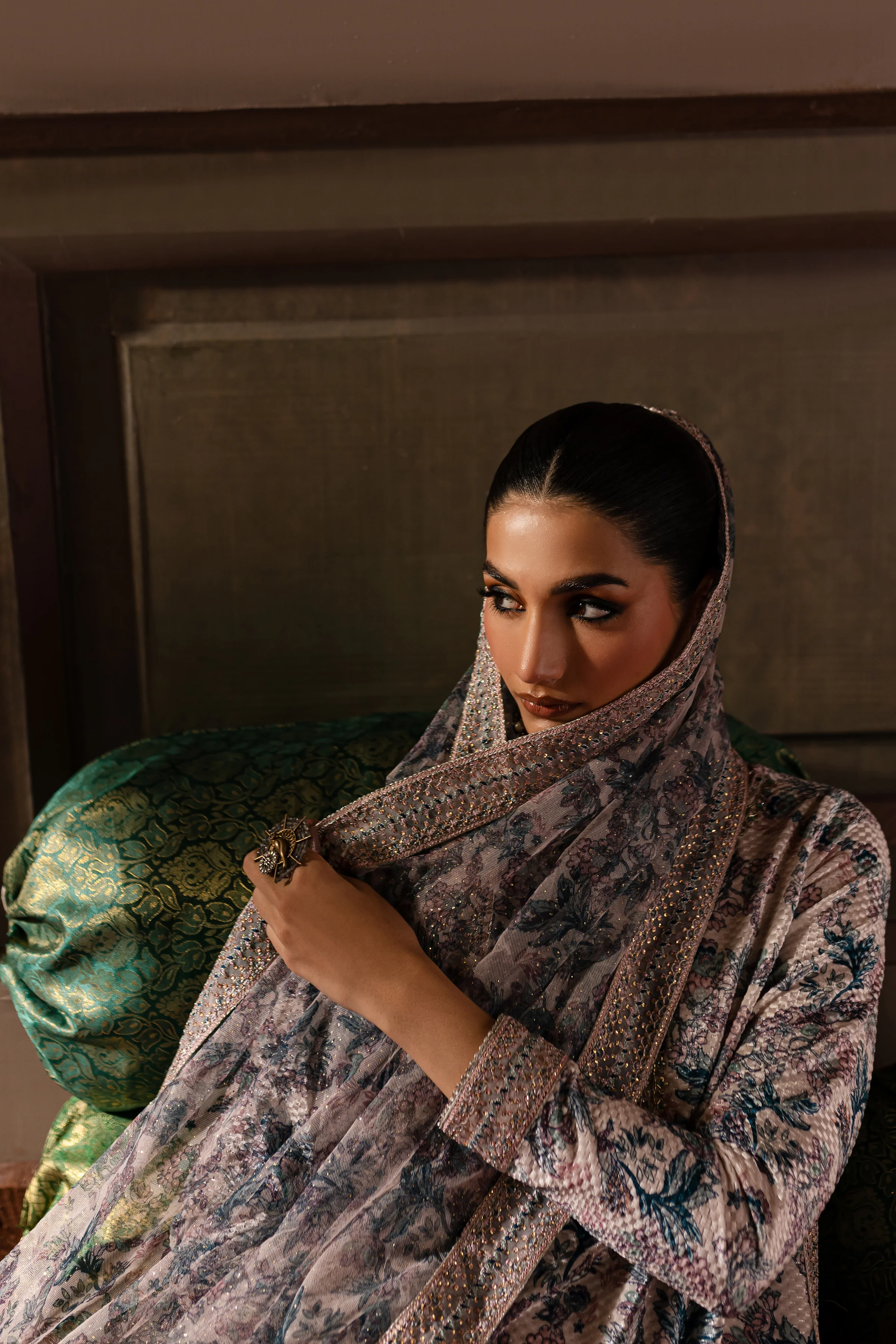 Zebayi 3Pc - Embroidered Luxe Pret - Image 10