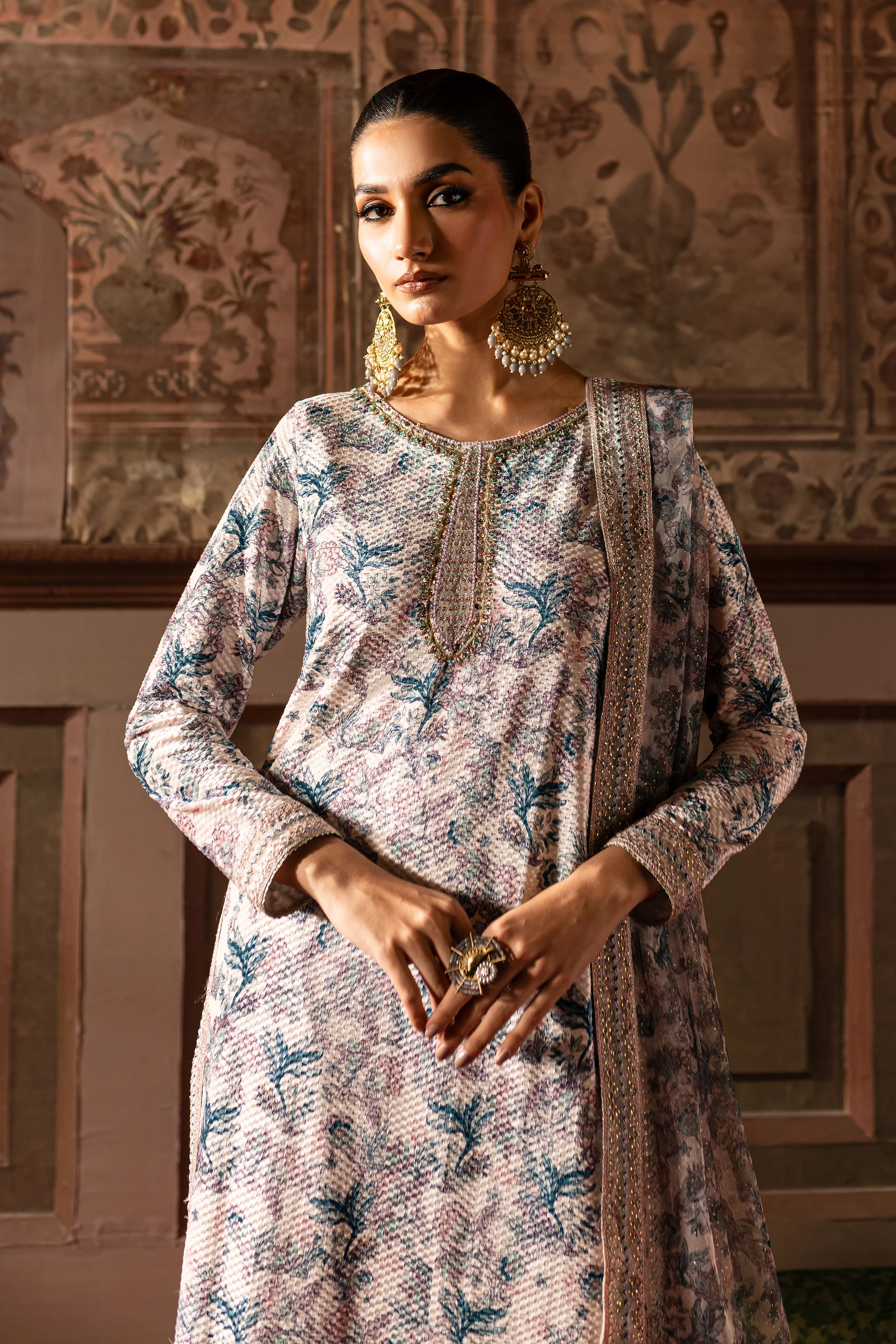 Zebayi 3Pc - Embroidered Luxe Pret - Image 2