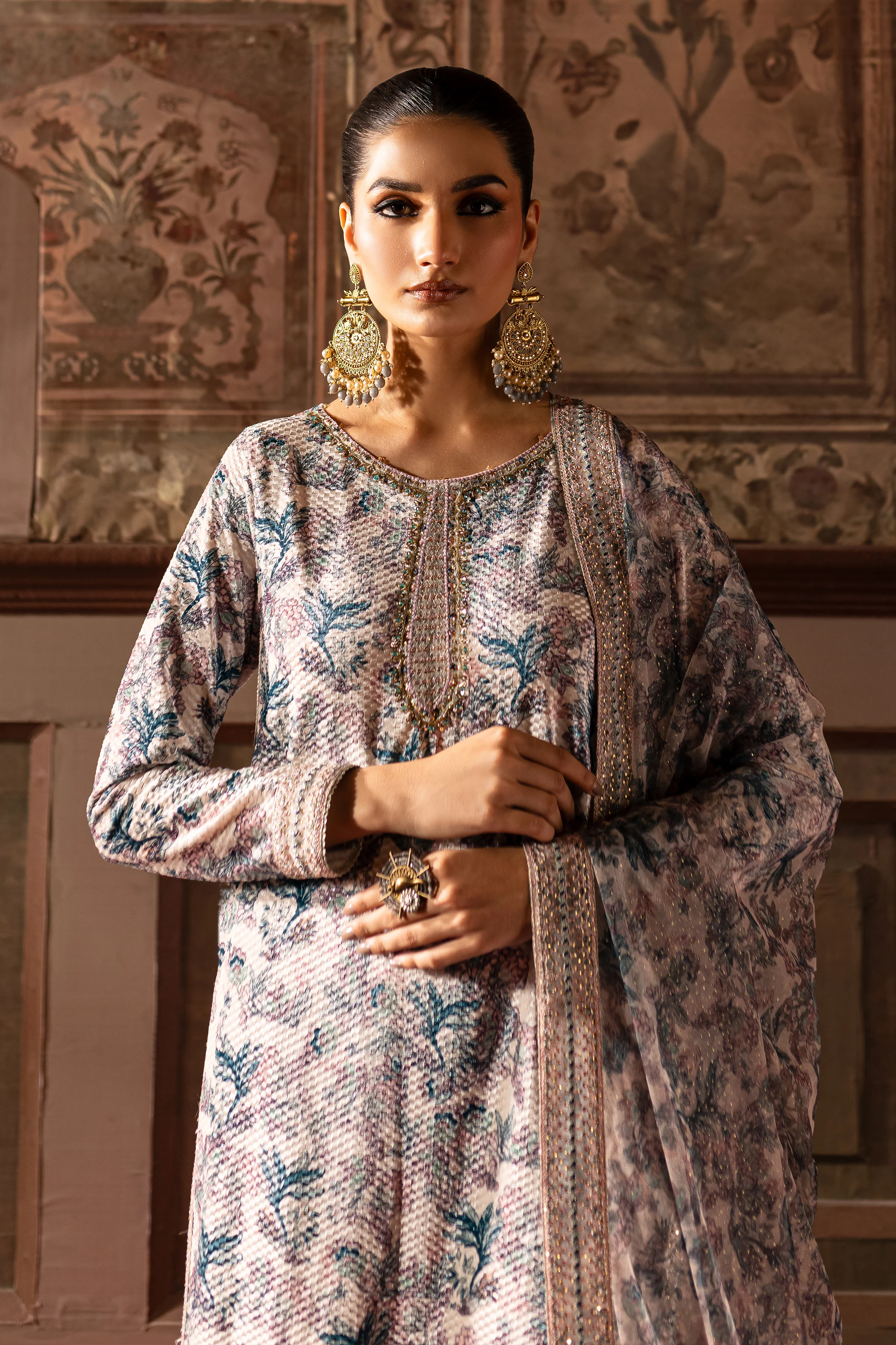 Zebayi 3Pc - Embroidered Luxe Pret - Image 3