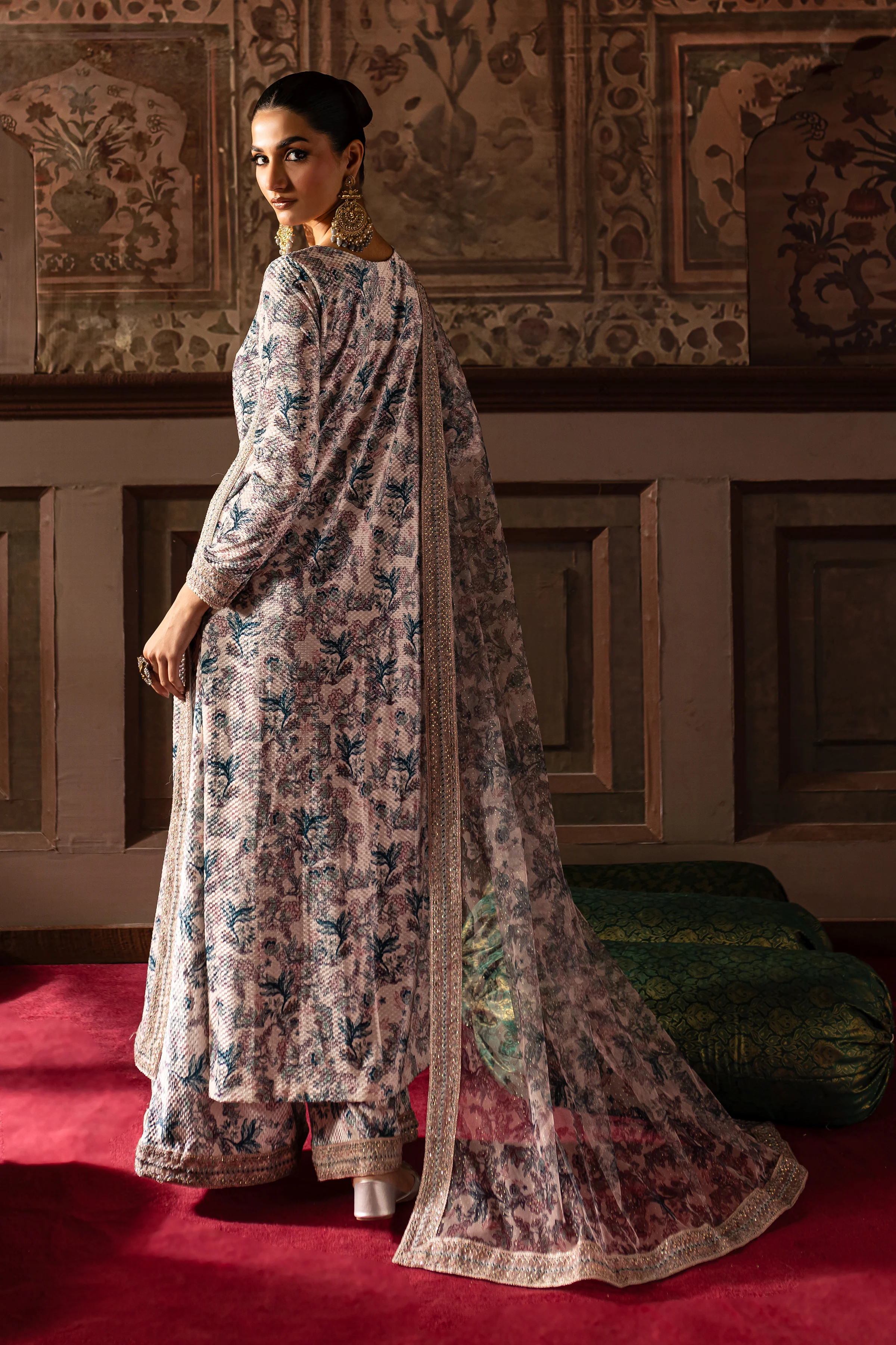 Zebayi 3Pc - Embroidered Luxe Pret - Image 6