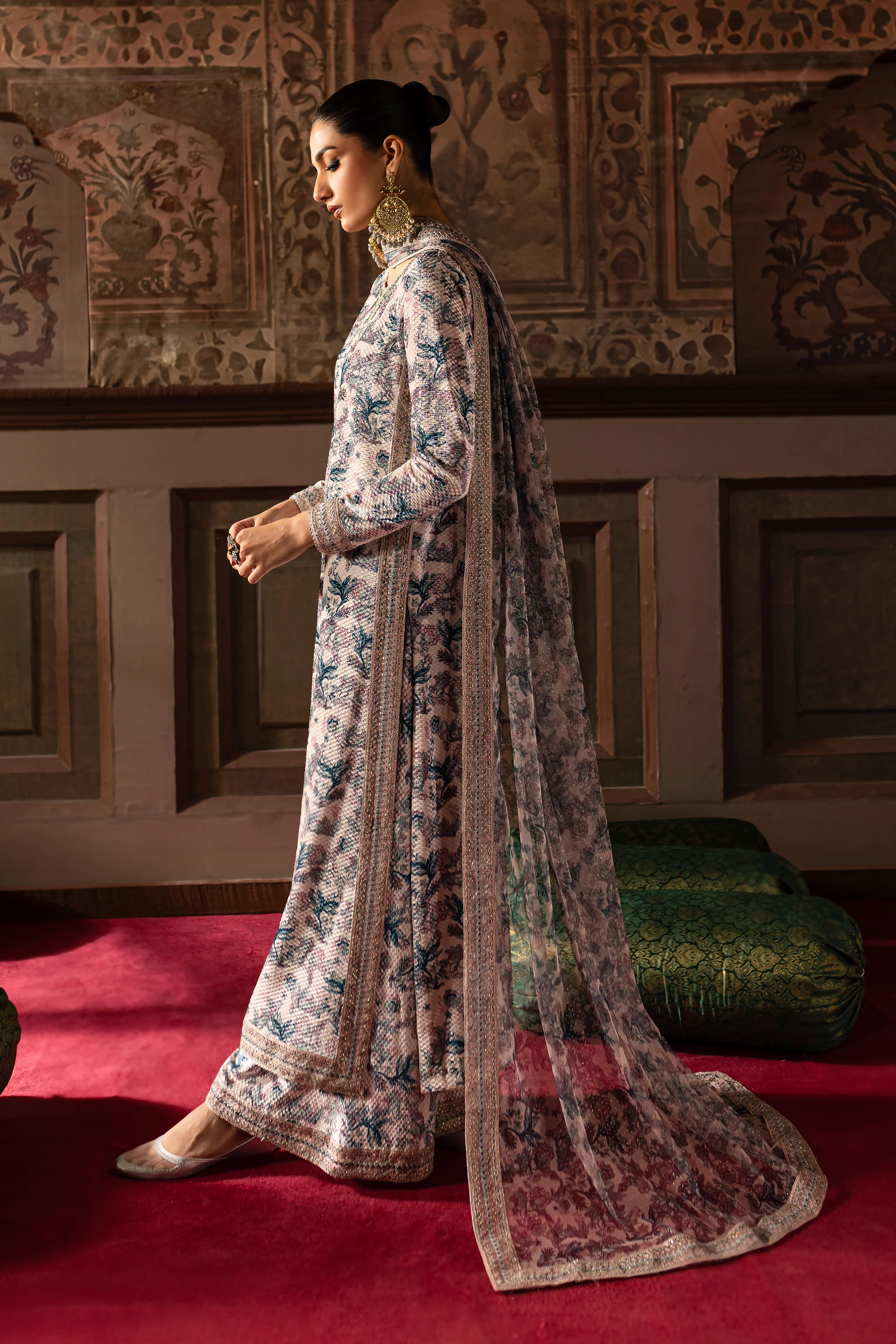Zebayi 3Pc - Embroidered Luxe Pret - Image 7