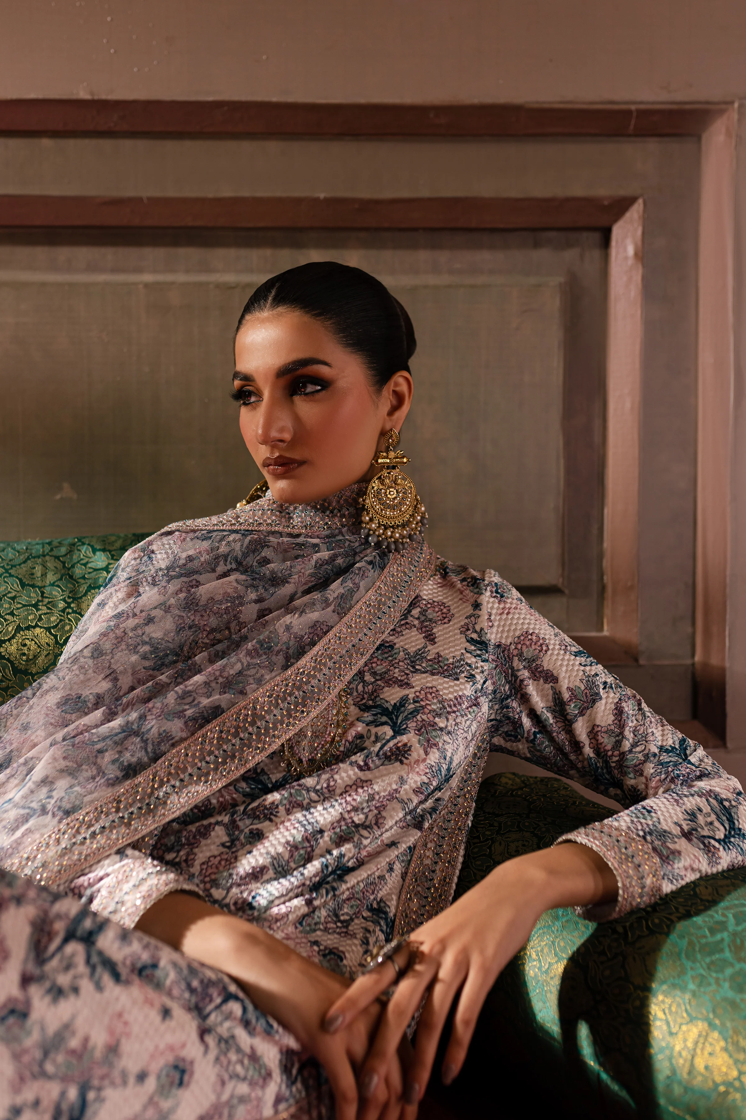 Zebayi 3Pc - Embroidered Luxe Pret - Image 8