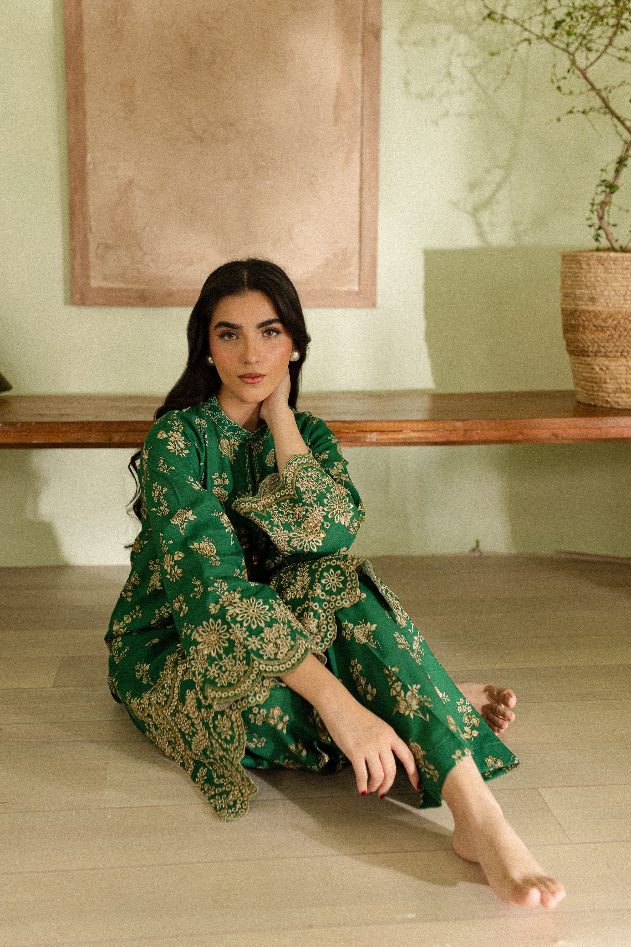Zel 2Pc - Printed Khaddar Dress - Image 3