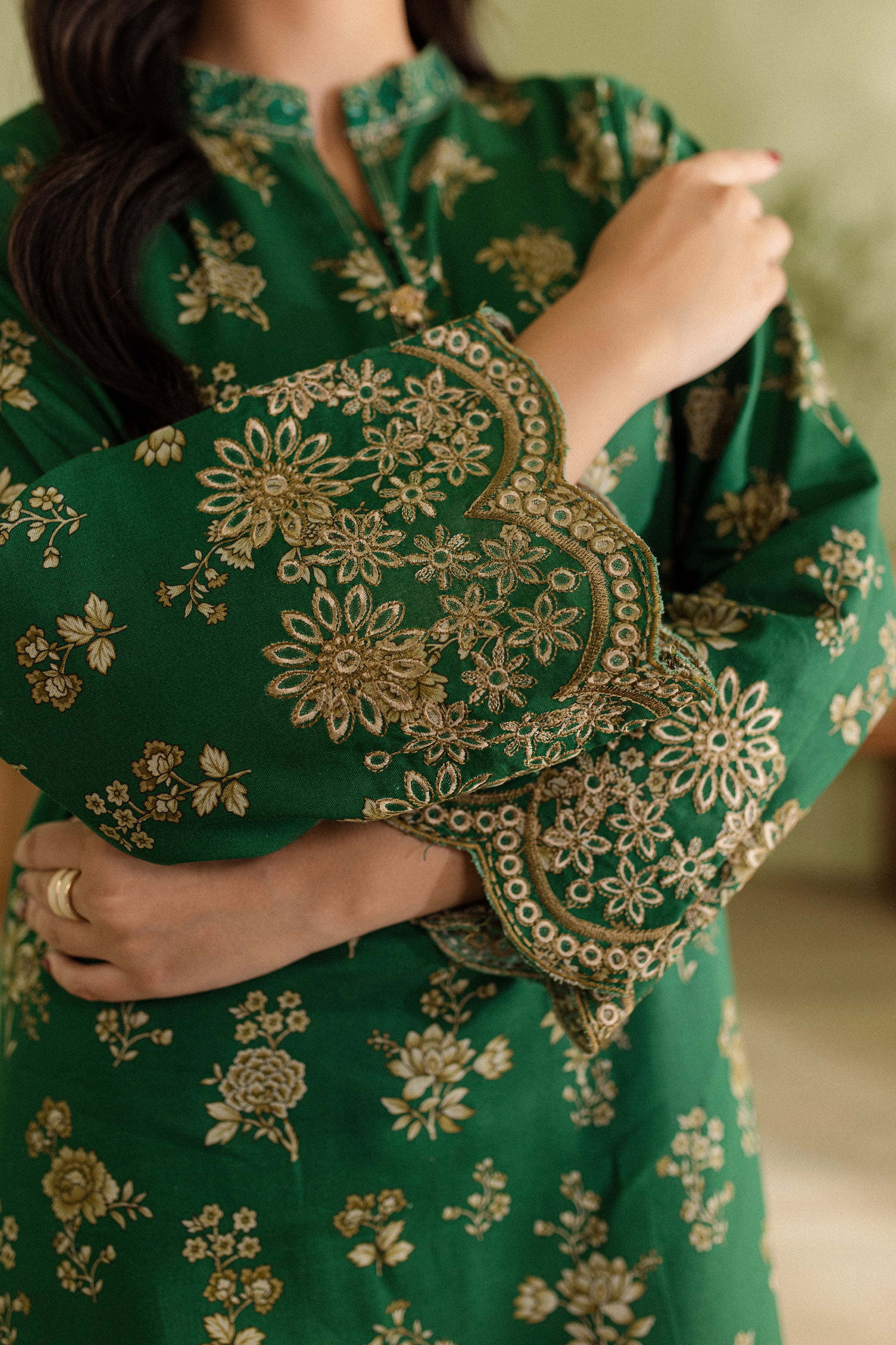 Zel 2Pc - Printed Khaddar Dress - Image 5