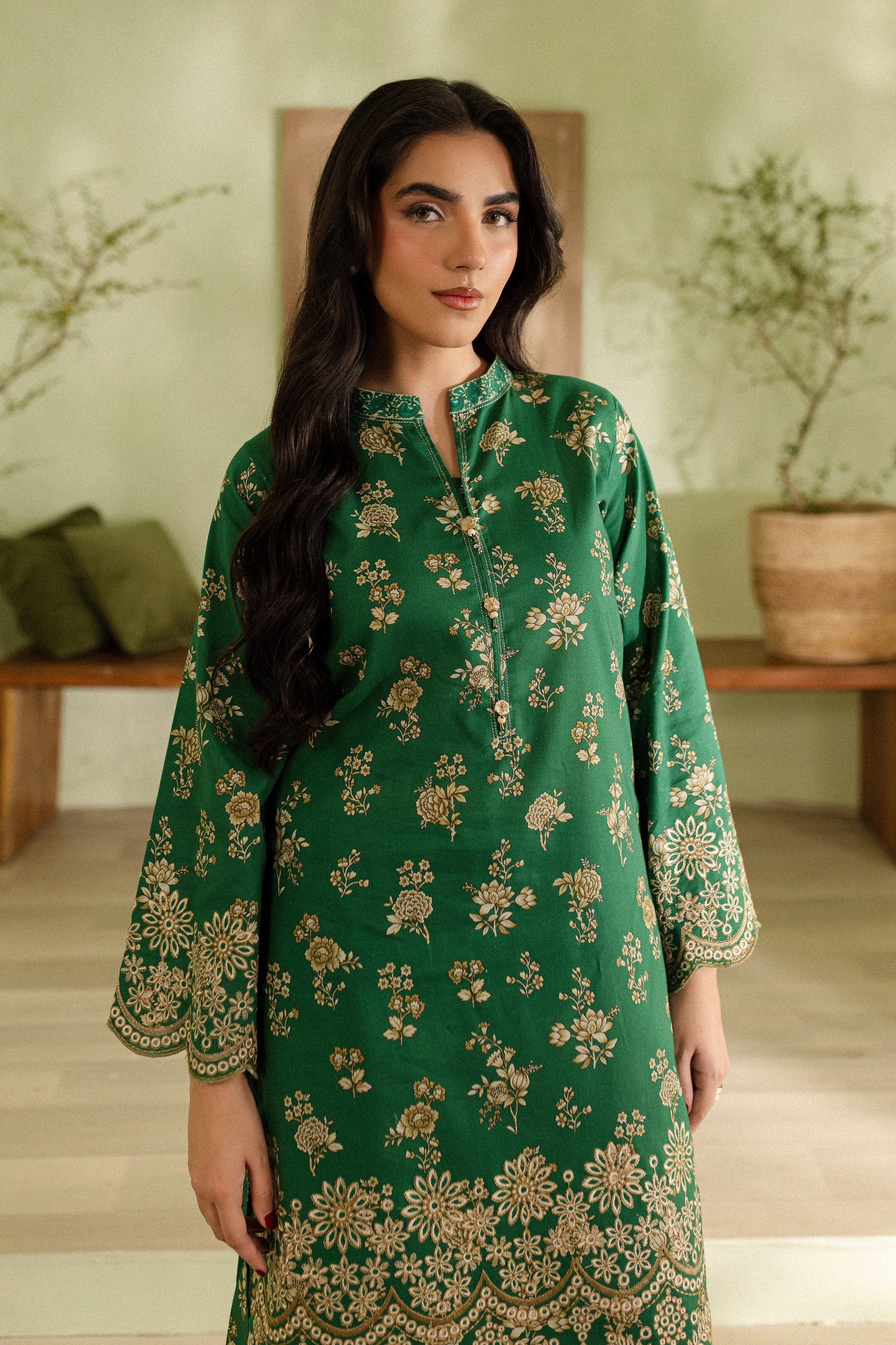Zel 2Pc - Printed Khaddar Dress - Image 6