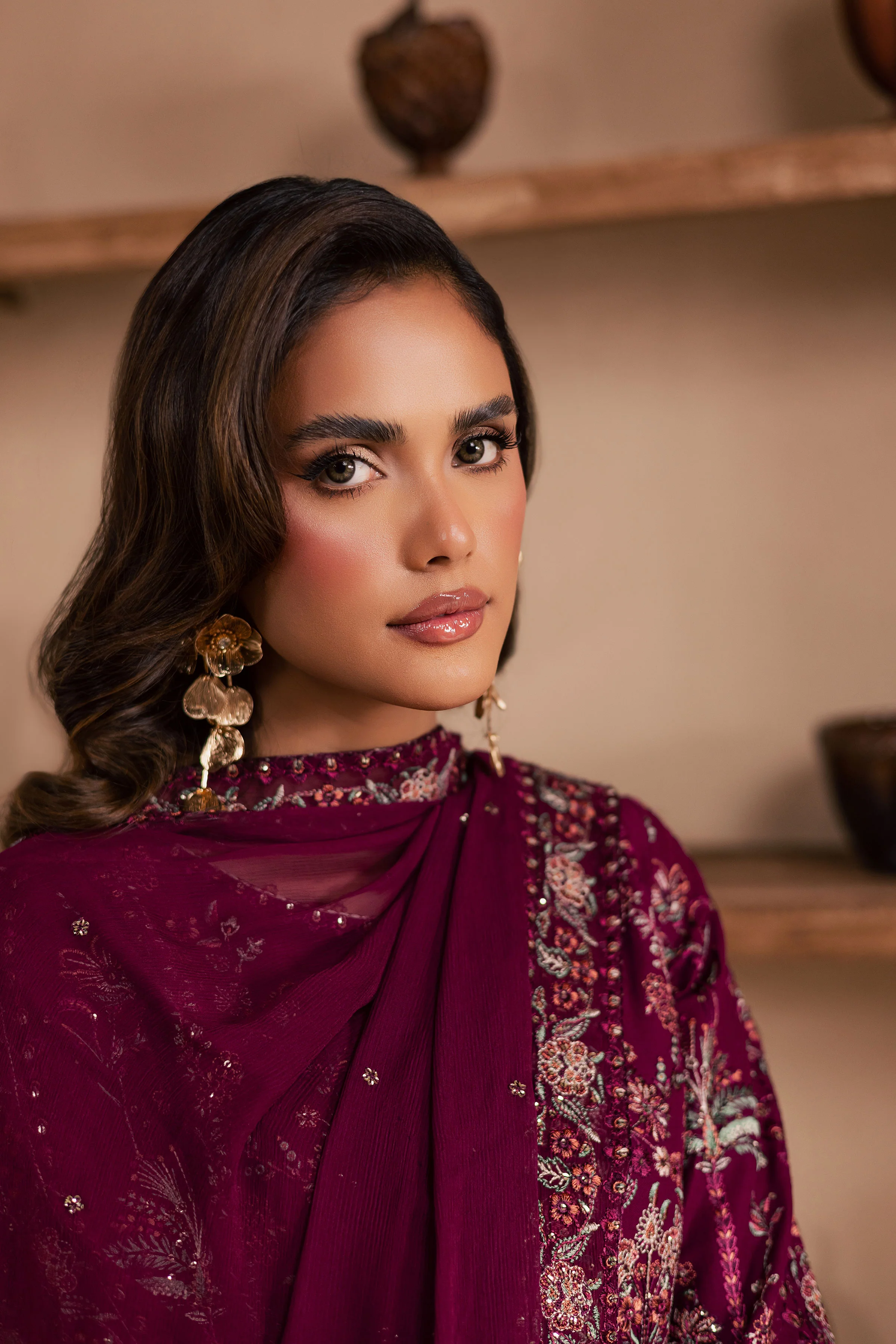 Zeva 3Pc - Embroidered Khaddar Dress - Image 6