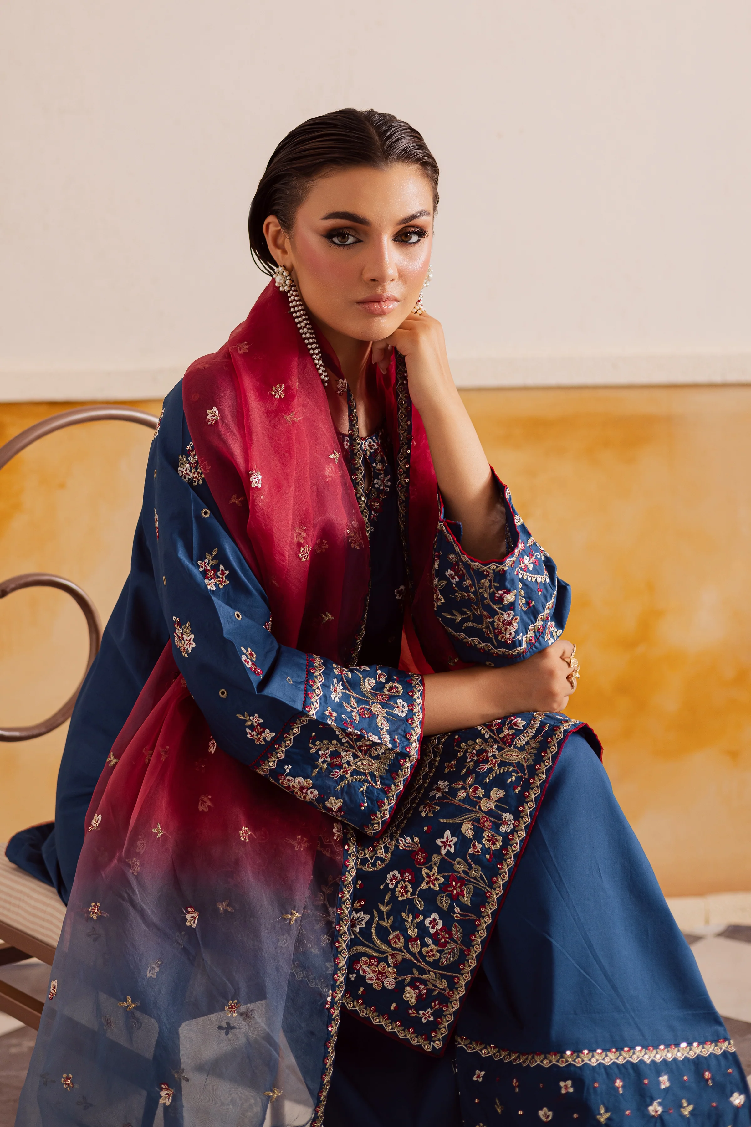 Zierra 3Pc - Embroidered Lawn Pret - Image 6