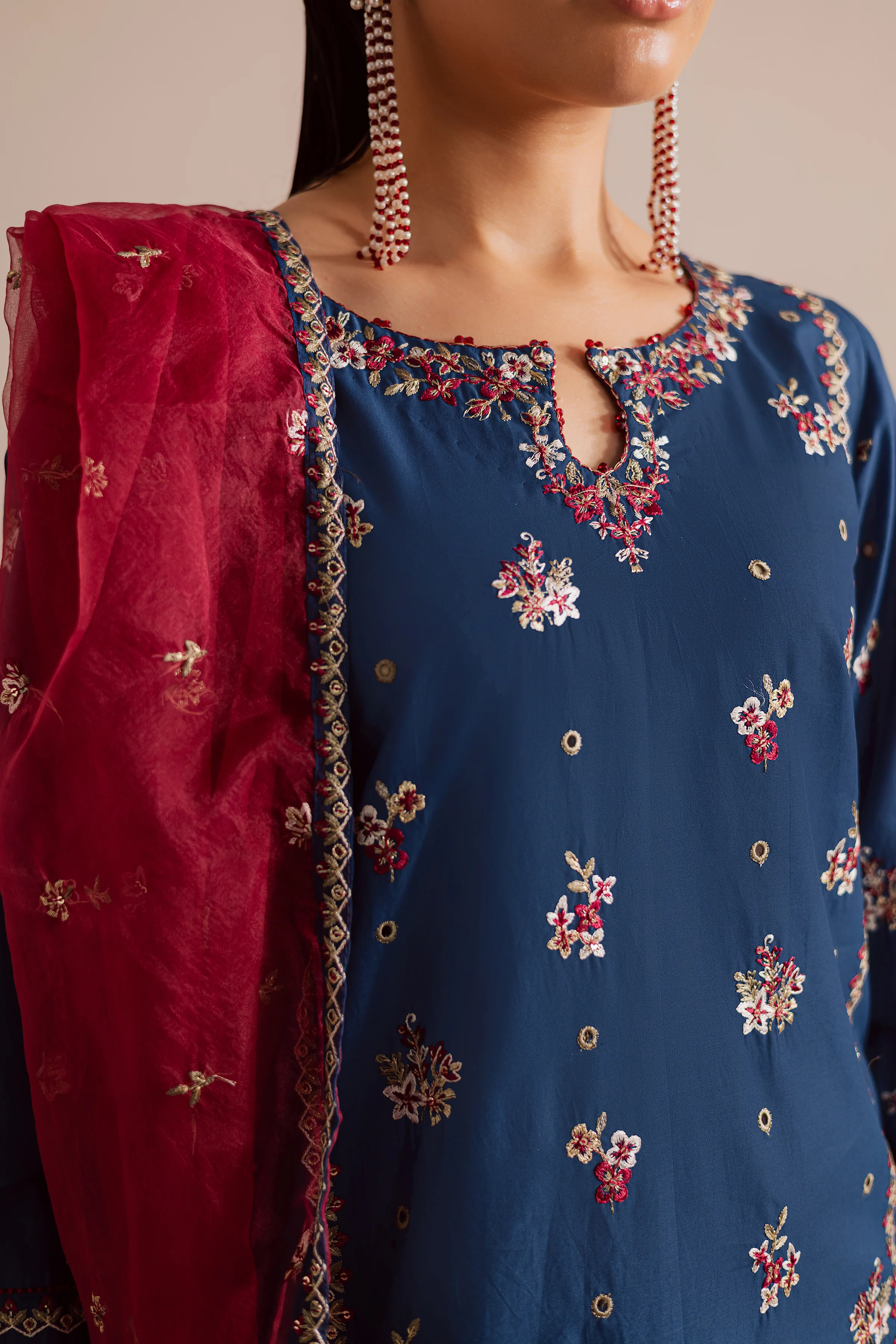 Zierra 3Pc - Embroidered Lawn Pret - Image 7