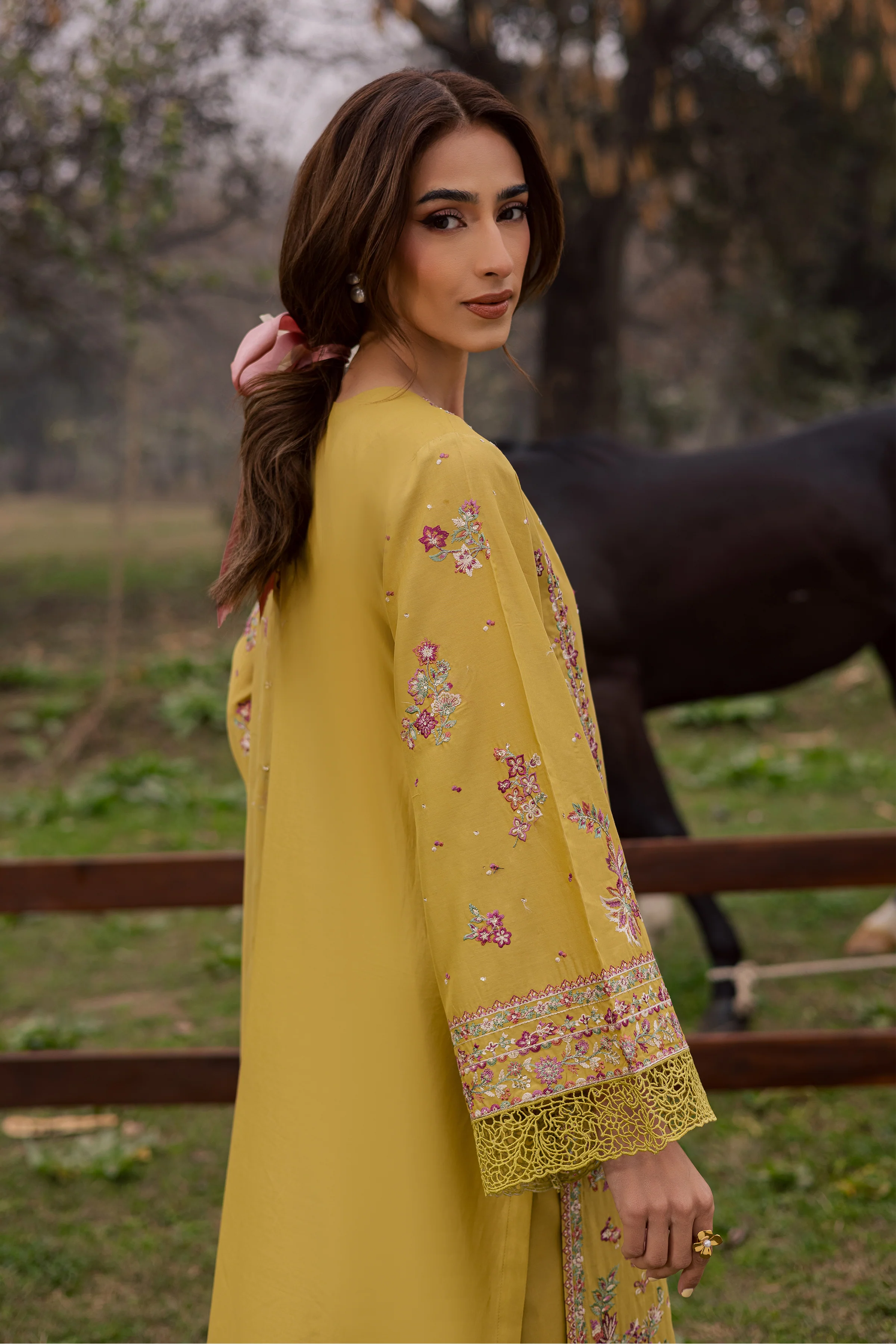 Zimal 3Pc - Festive Embroidered Lawn - Image 5