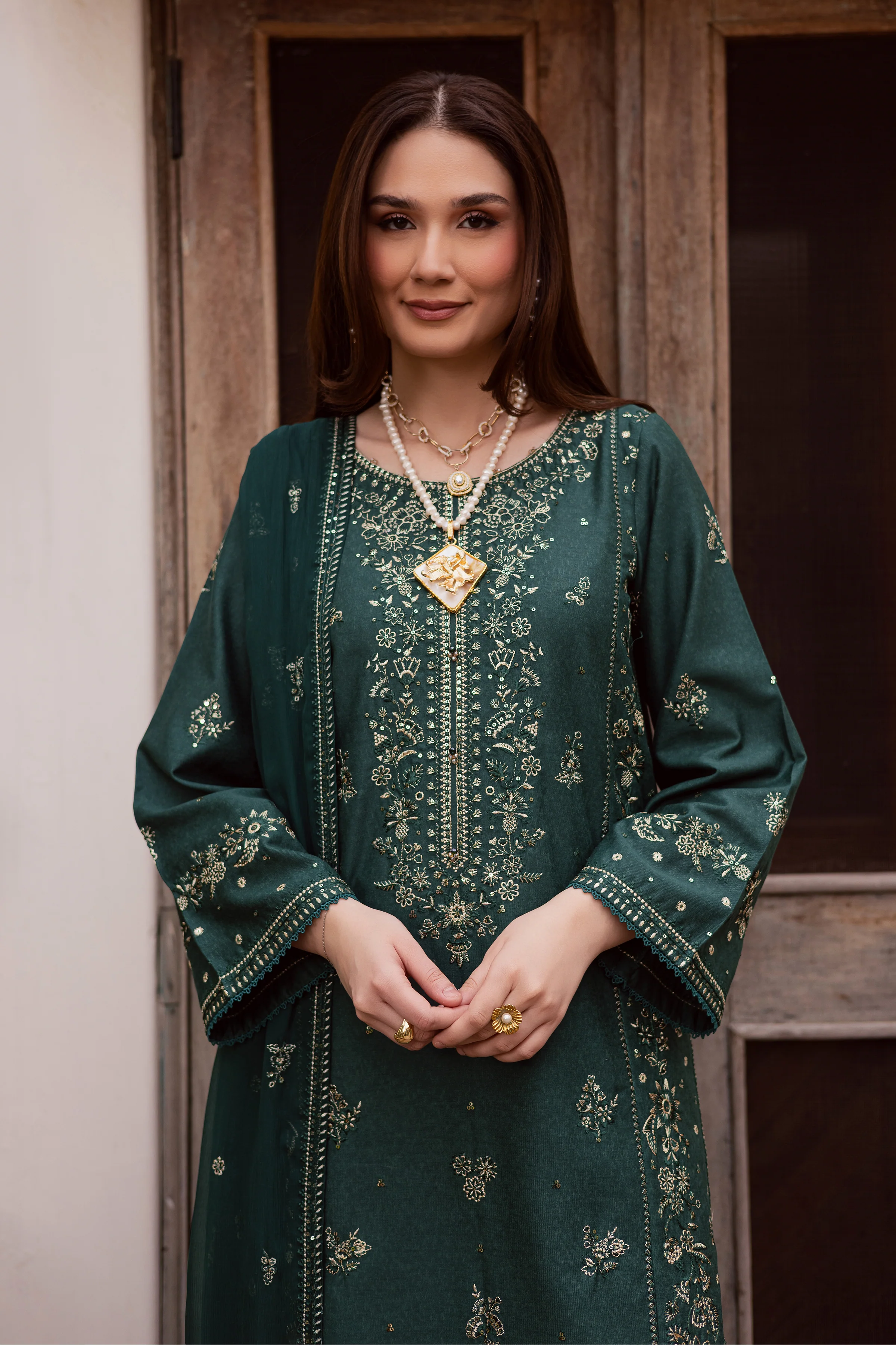 Zorro 3Pc - Embroidered Festive Pret - Image 2