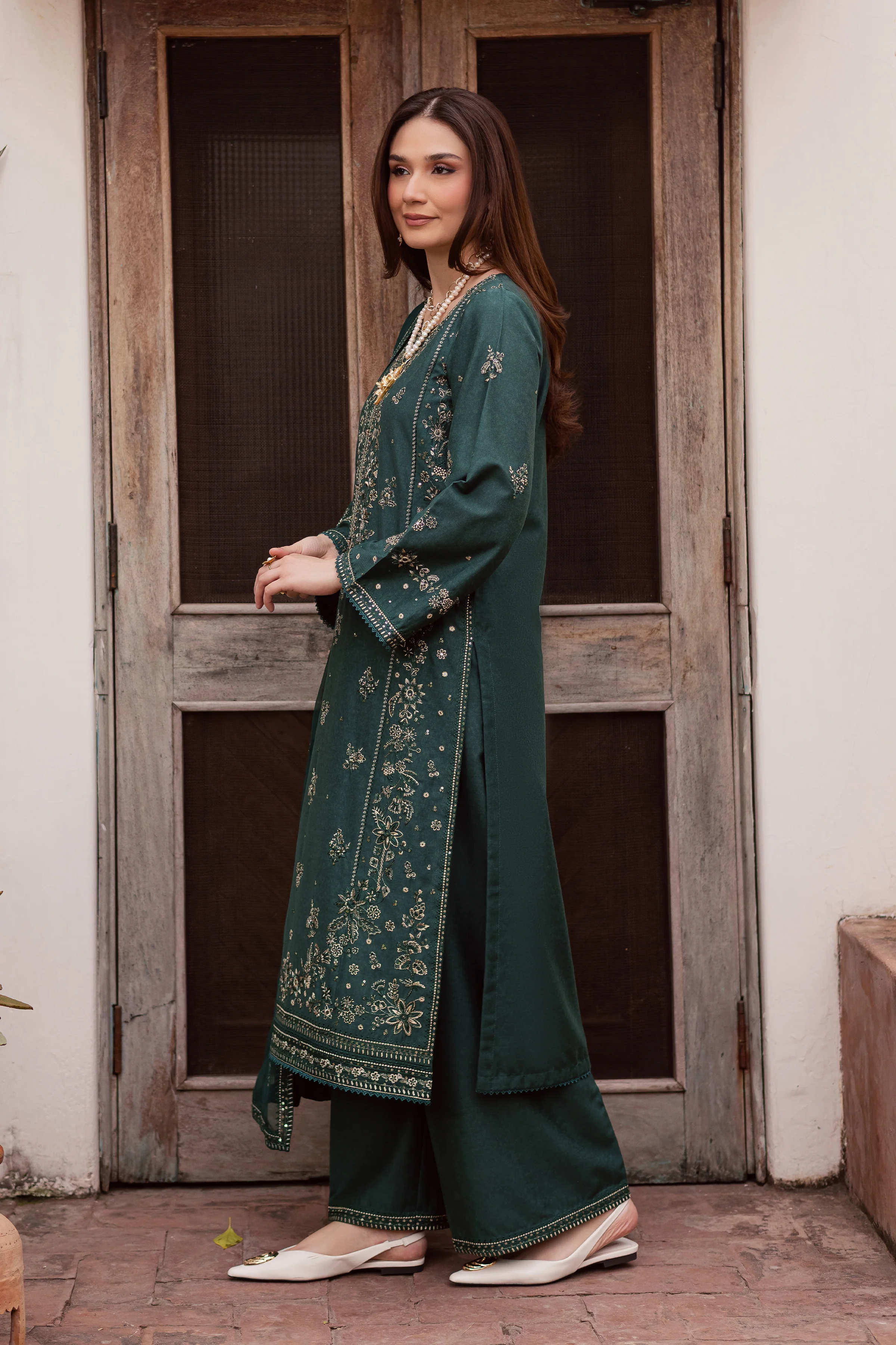 Zorro 3Pc - Embroidered Festive Pret - Image 4