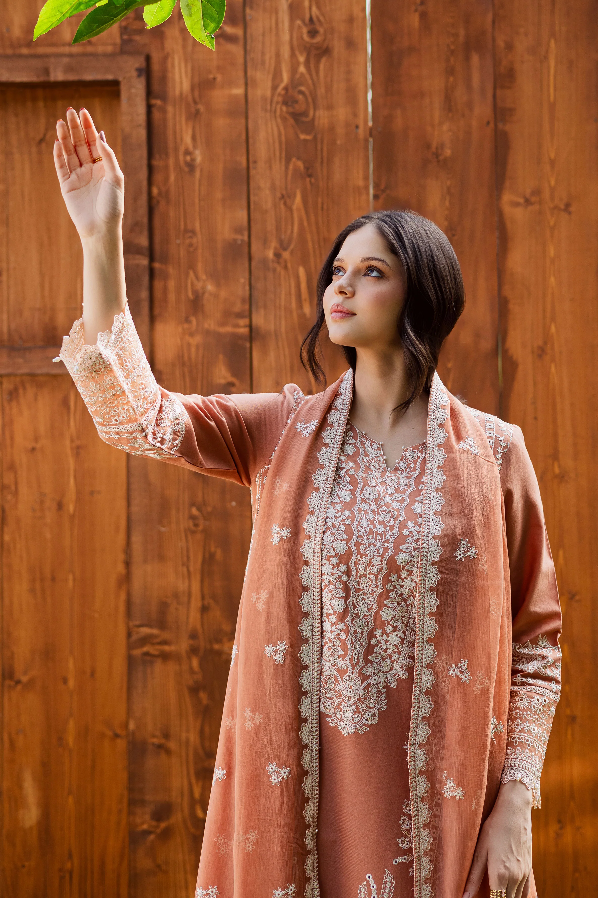 Zurah 3Pc - Embroidered Khaddar Dress - Image 4